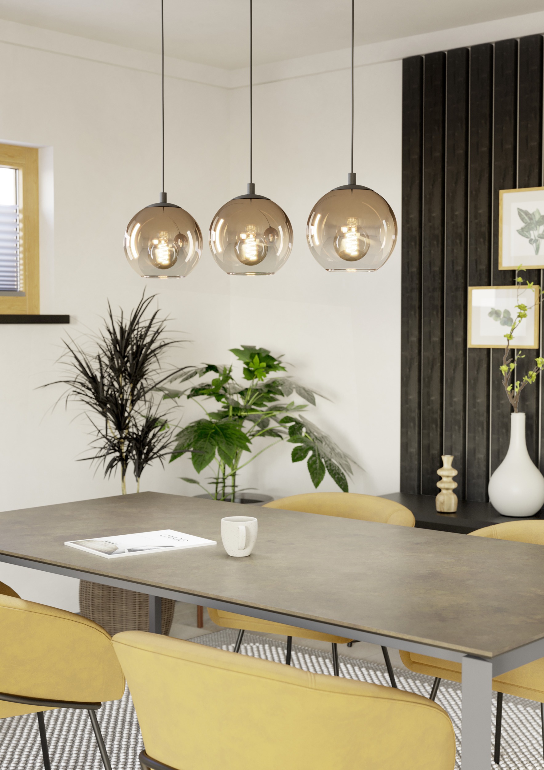 EGLO Hängeleuchte »ARISCANI 1 Pendellampe - Stahl - E27 - 3X60W - IP20« E27 günstig online kaufen