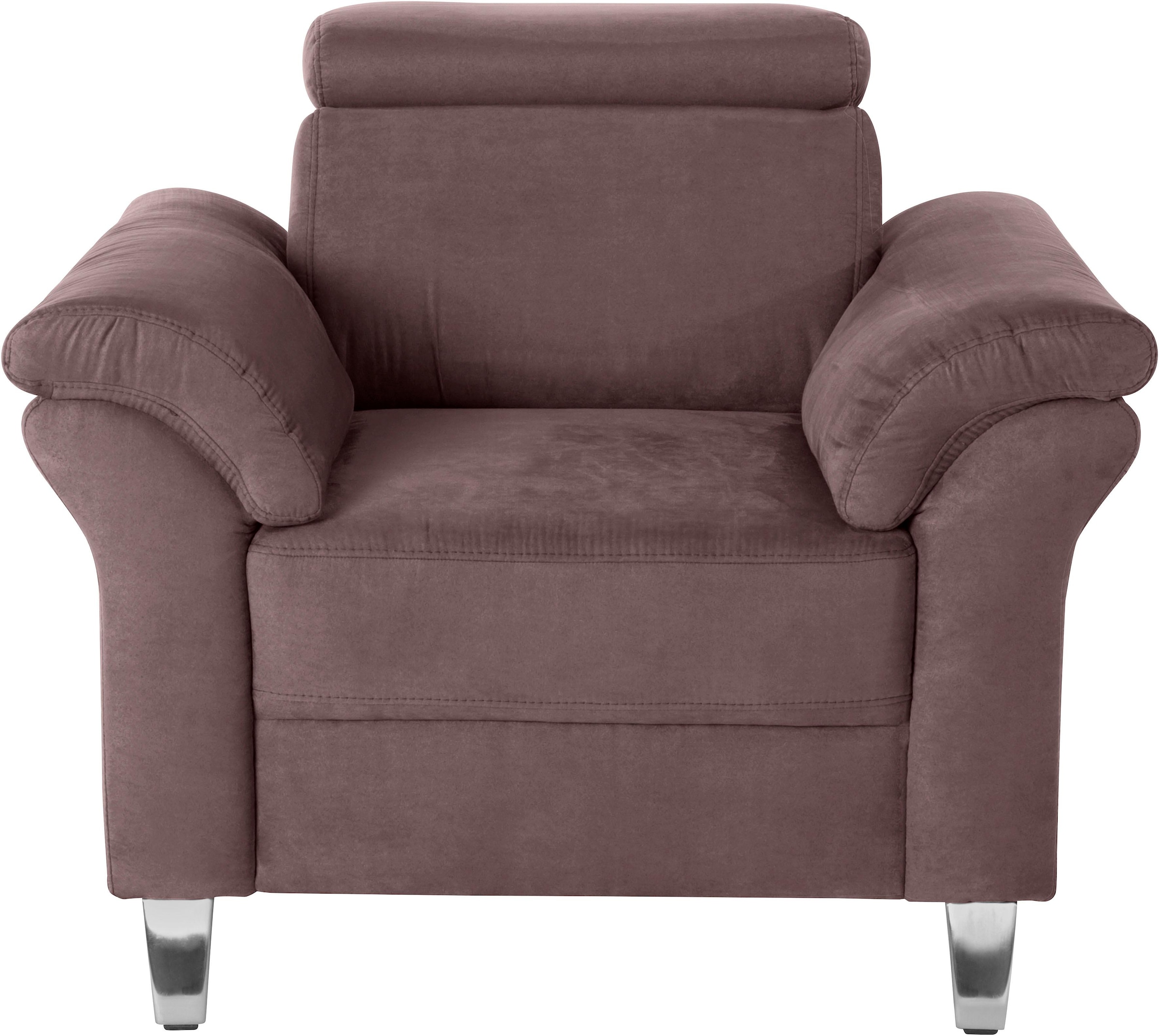 sit&more Sessel »Arngast«, inklusive Federkern und Kopfteilverstellung