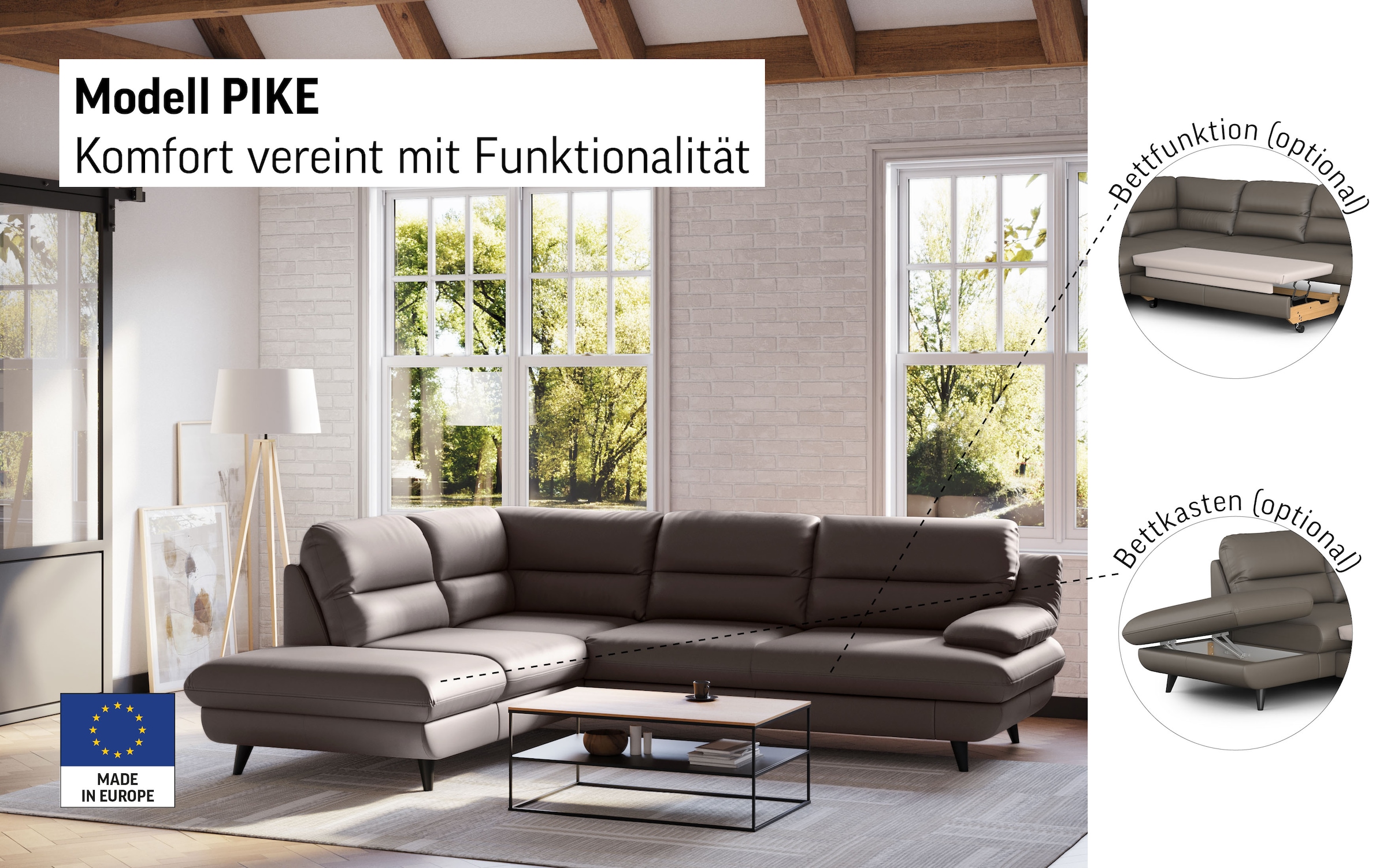 COTTA Ecksofa »Pike L-Form«