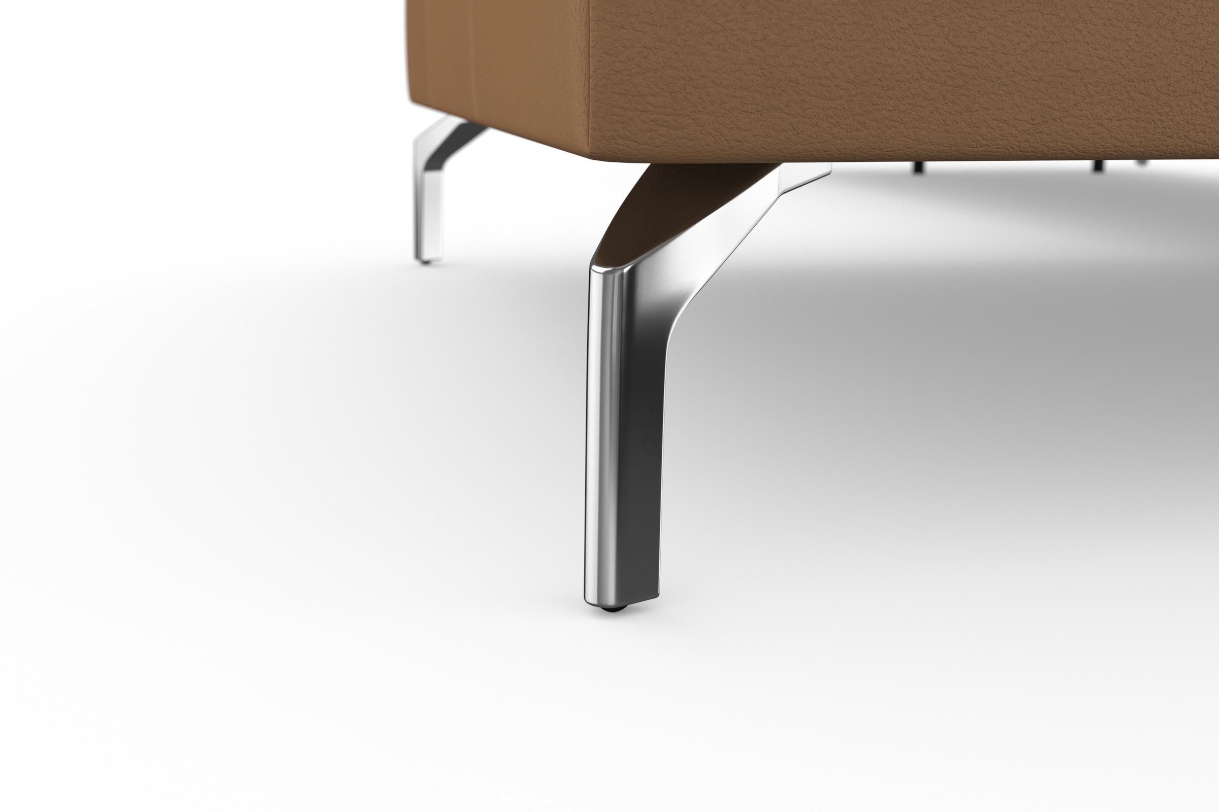 sit&more Ecksofa »Bendigo L-Form«, inklusive Sitztiefenverstellung, Bodenfreiheit 15 cm, 2 Fußfarben