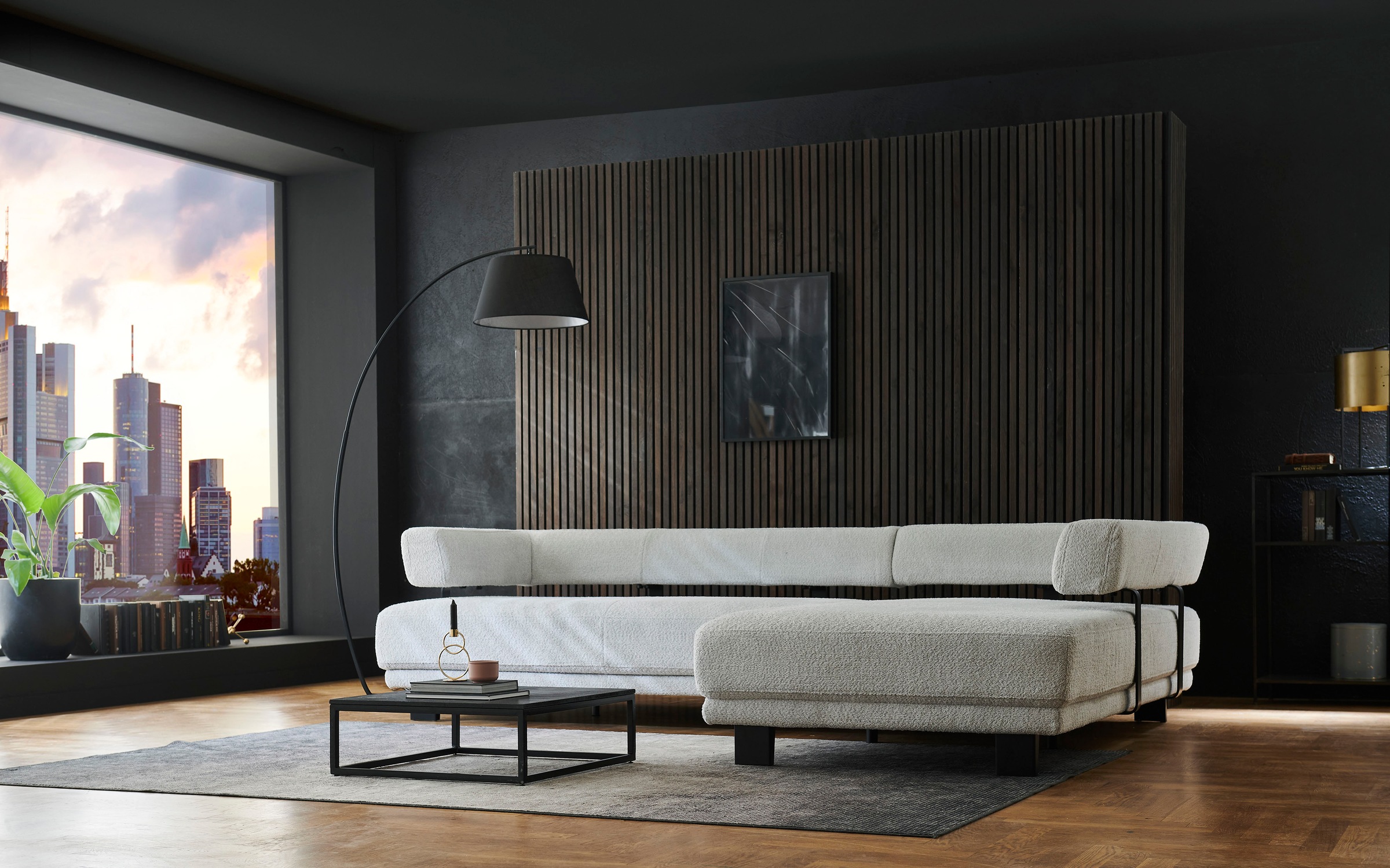 HUKLA Ecksofa »HU-HP18064 L-Form«, (Set), Optional mit motorischer Vorziehb günstig online kaufen