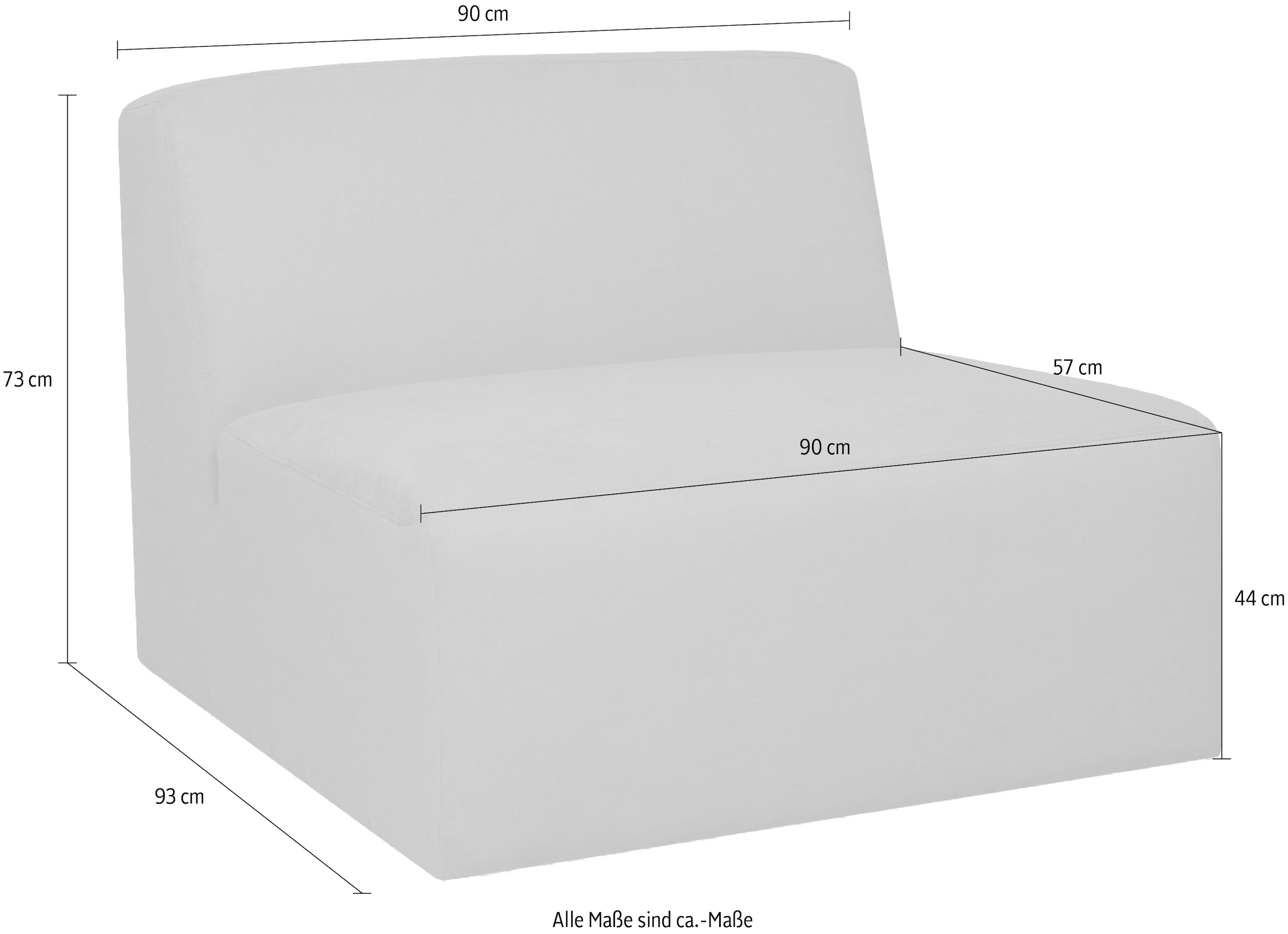 OTTO home 1,5-Sitzer »Kelani« mit dekorativer Knopfsteppung an den Armlehnen
