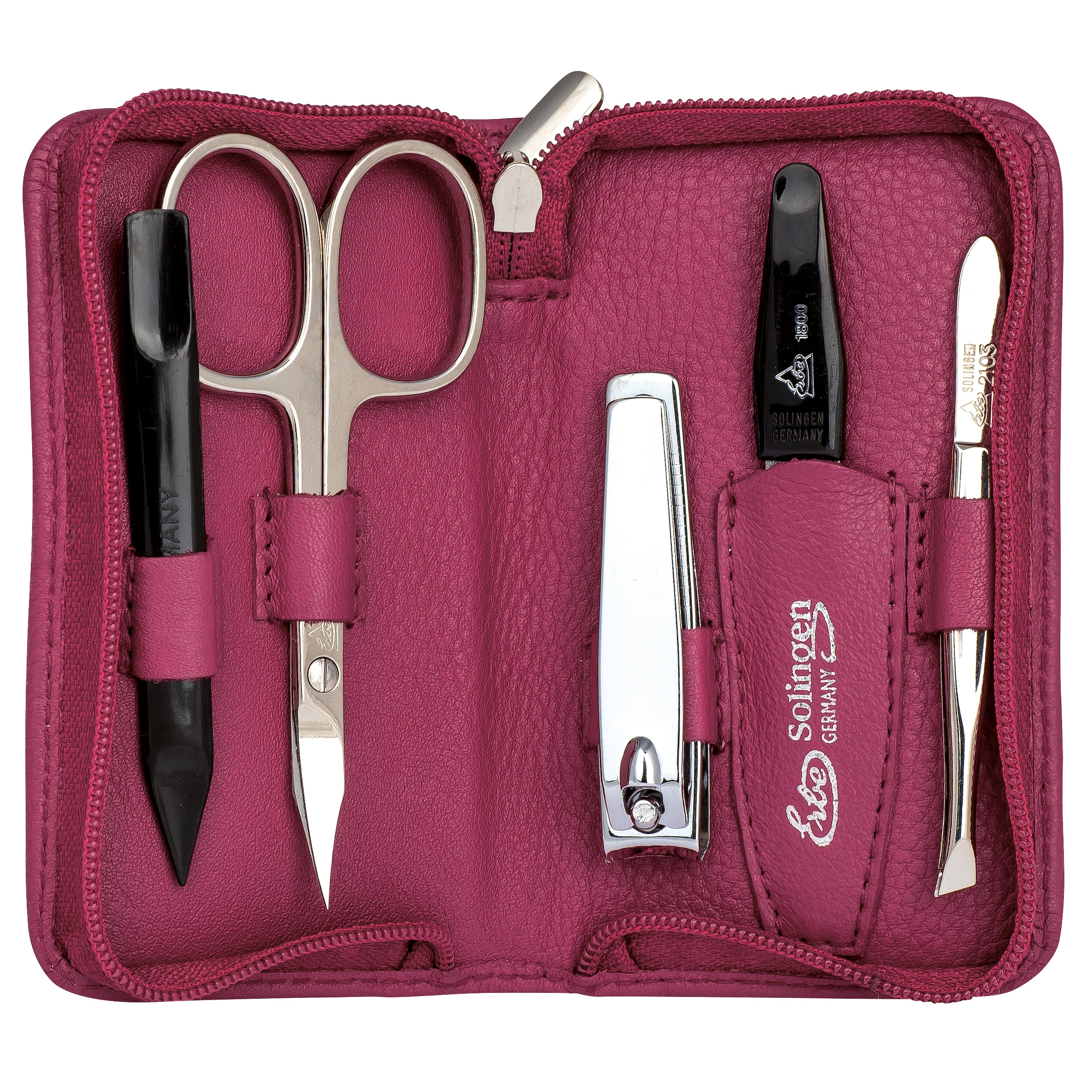 ERBE Maniküre-Etui »Lederetui mit Zippverschluss« bestückt mit Solinger Pre günstig online kaufen