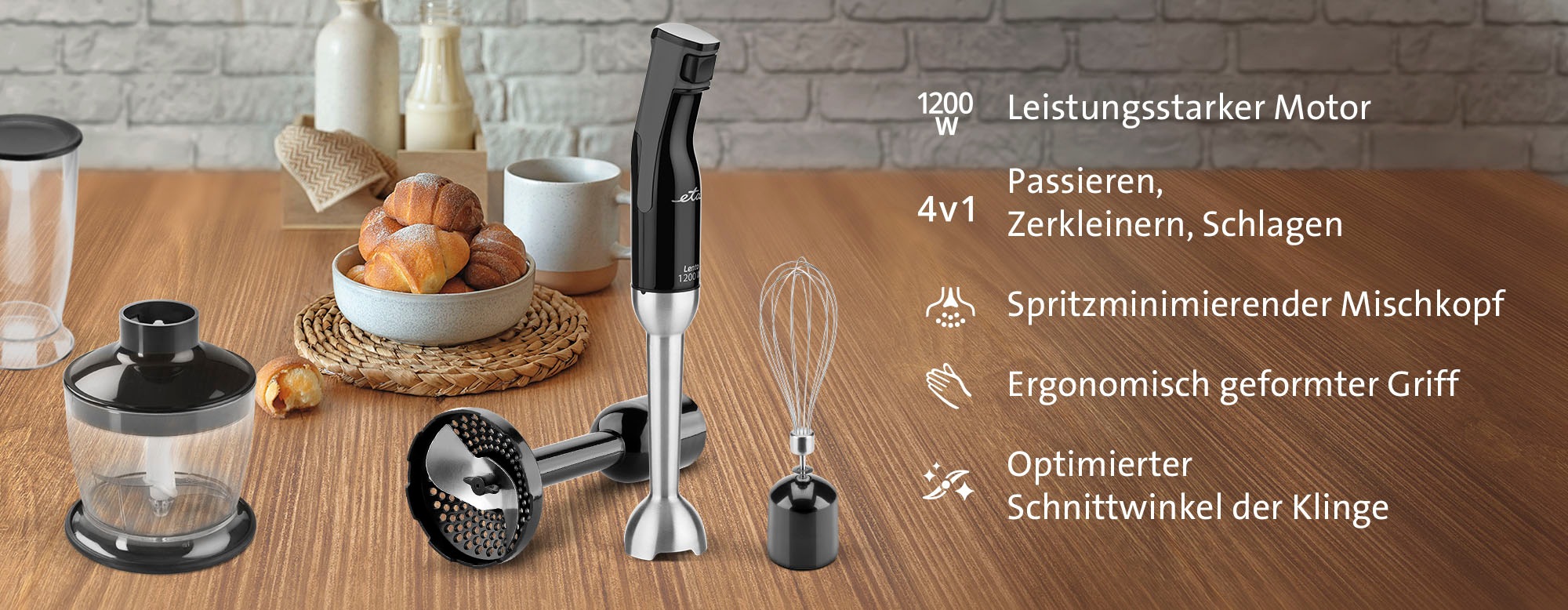 eta Stabmixer »Lento ETA401790000«, 1200 W
