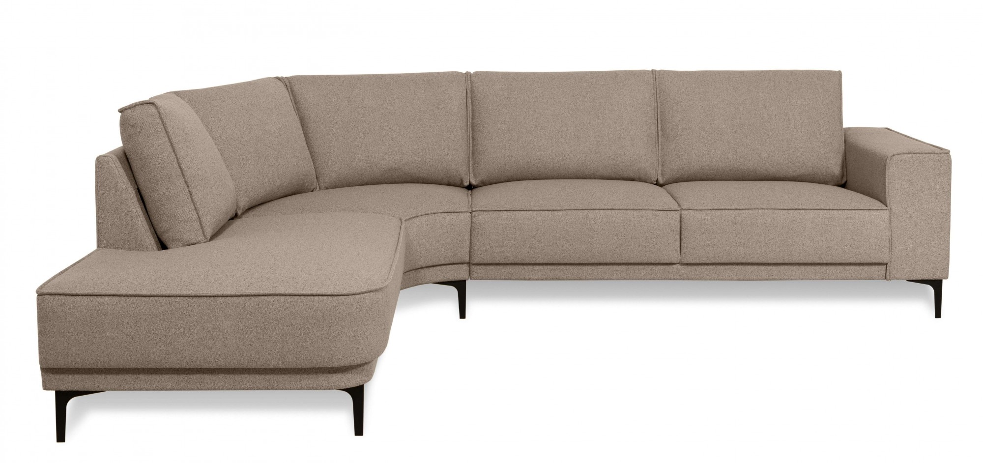 Places of Style Ecksofa »Casina«, mit abgerundeter Ottomane, in einem weich günstig online kaufen