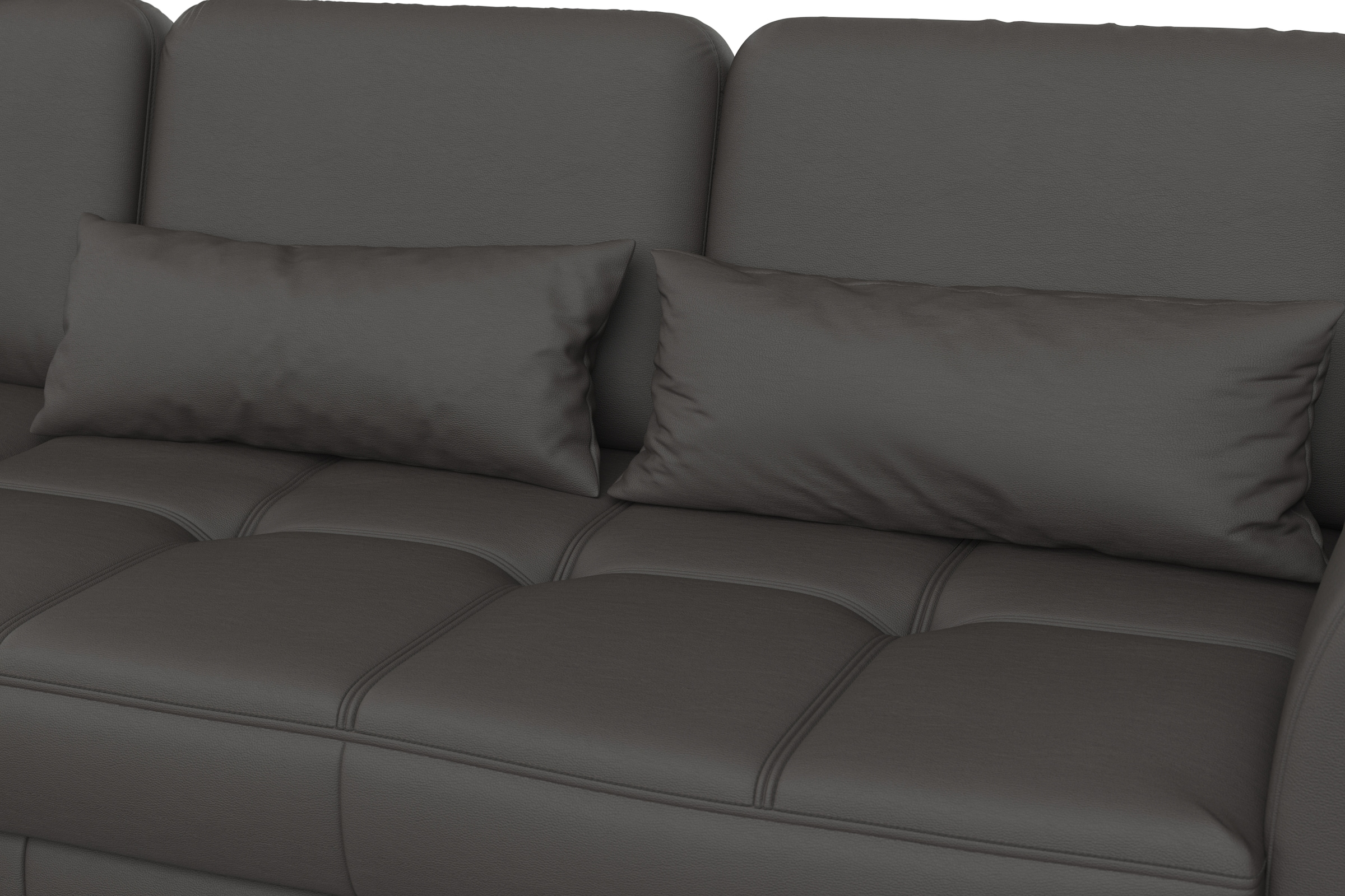sit&more Ecksofa »Bendigo L-Form«, inklusive Sitztiefenverstellung, Bodenfreiheit 15 cm, 2 Fußfarben