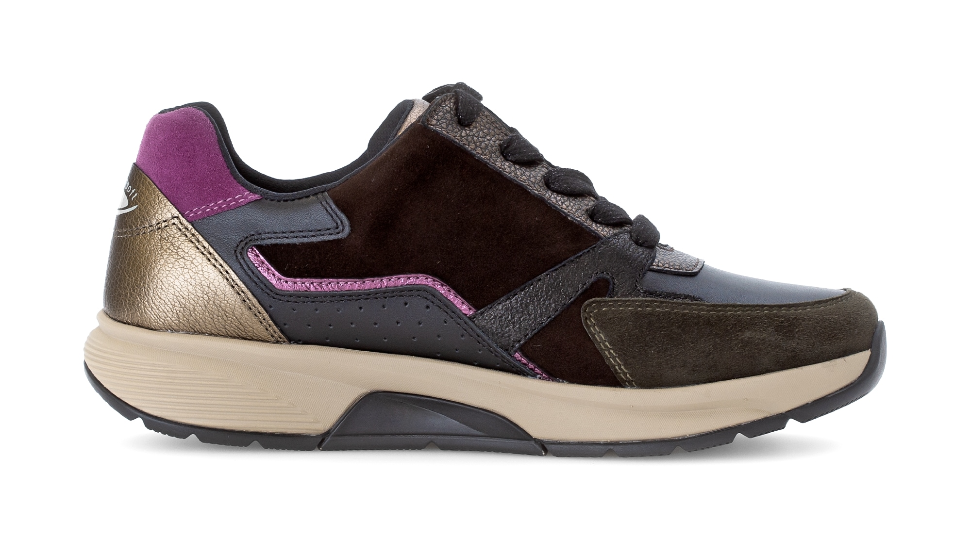 rollingsoft Keilsneaker  , Schnürer, Halbschuh, Freizeitschuh mit zusätzlichem Reißverschluss