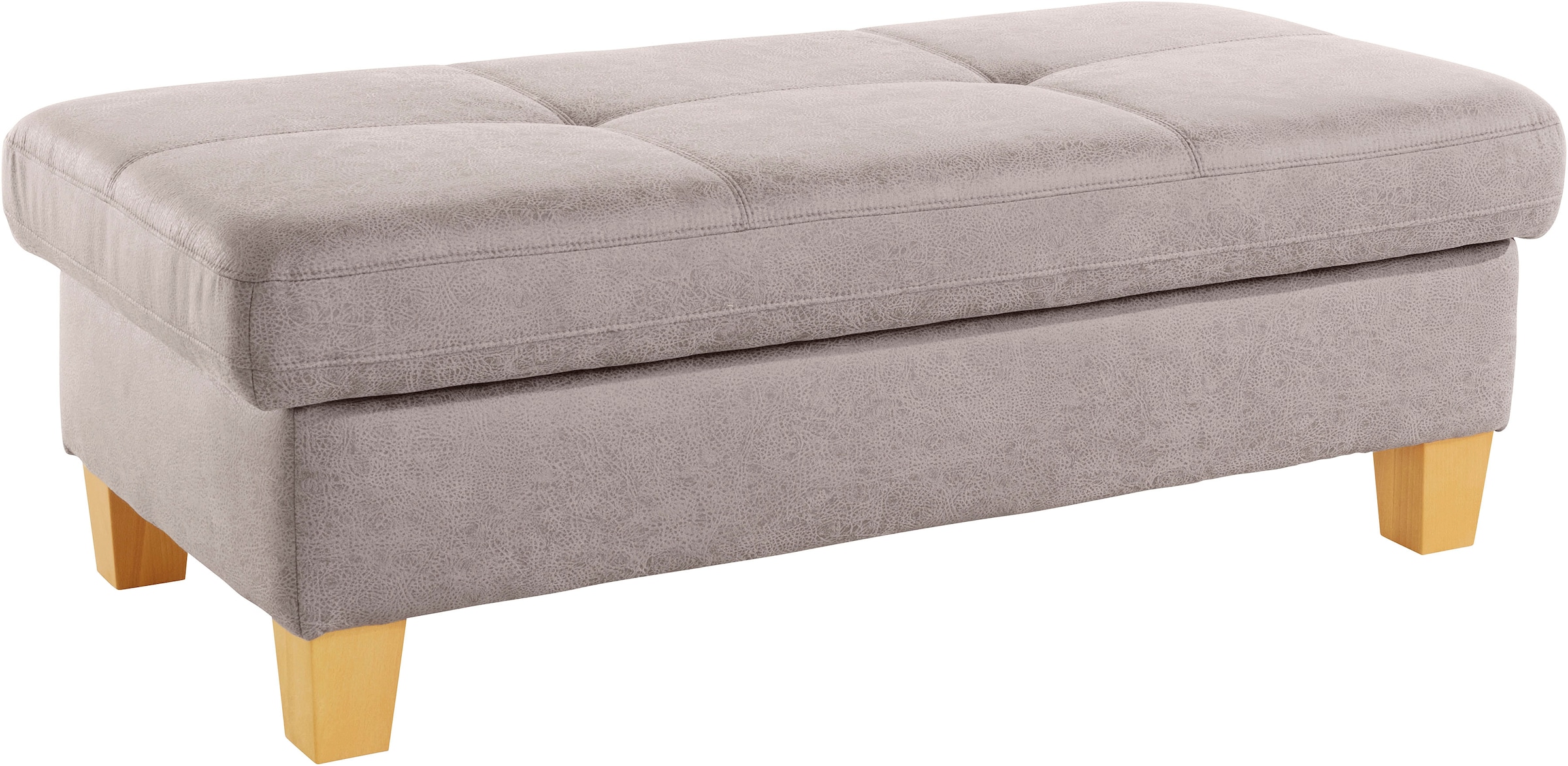 exxpo - sofa fashion Hocker »Enya Bankhocker mit Staufach unter der Sitzfläche«, schöne Detailverarbeitung