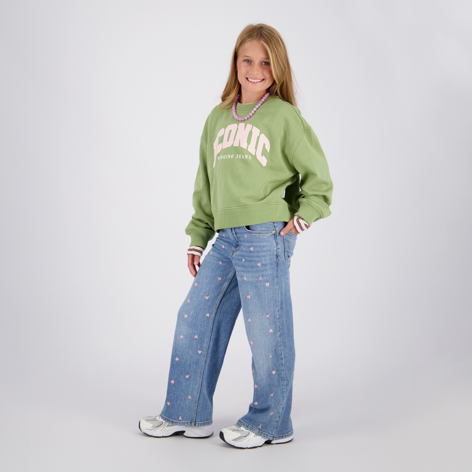 Vingino Weite Jeans »Cita Special« 5-Pocket-Style, bestickt, weites Bein
