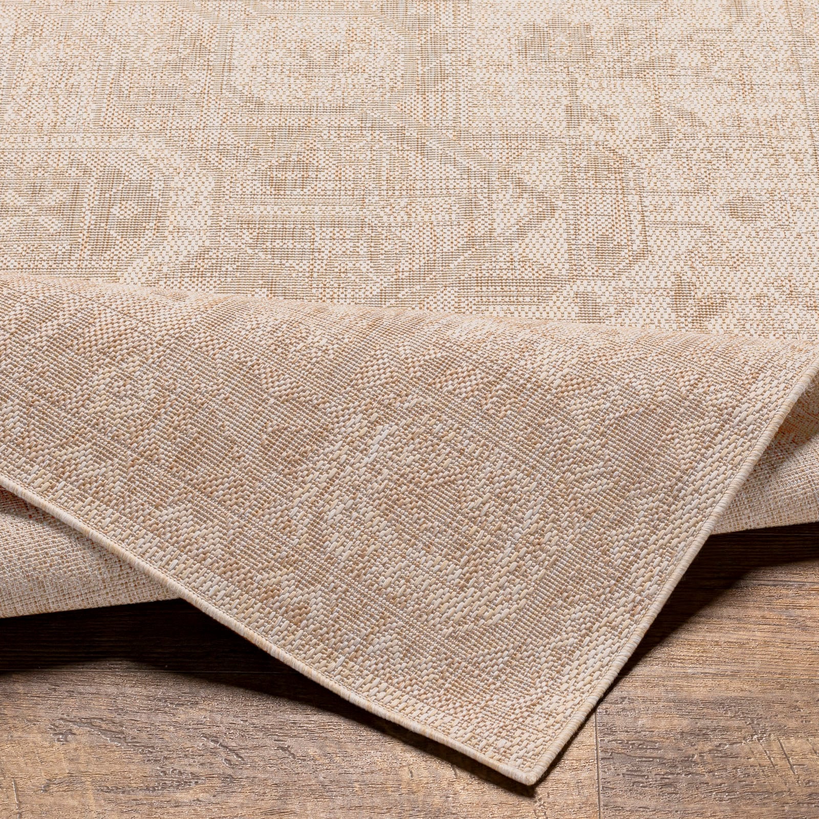 Livabliss Teppich »LEMARK«, rechteckig, 4 mm Höhe, Teppich In- /Outdoor Boho Jute-Optik, Balkon, Terrasse, Garten, Beige