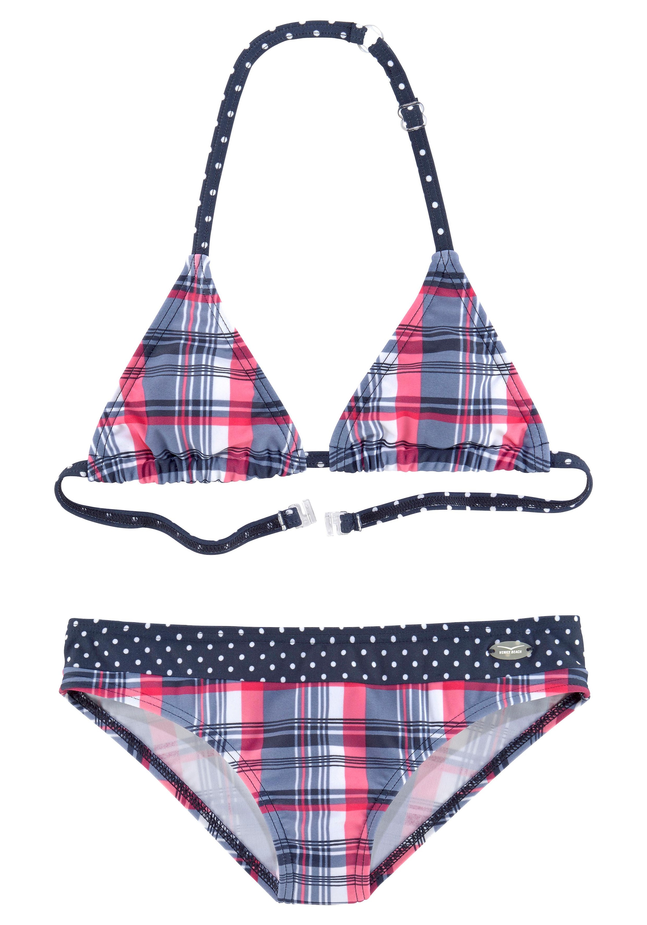 Bild von Venice Beach Triangel-Bikini, im süßen Karodruck