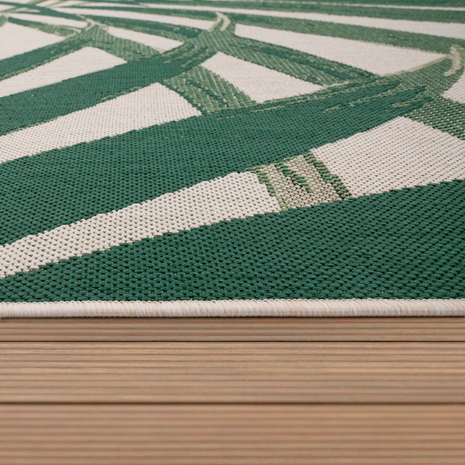 In- und 552«, Palmenblätter, Home »Ostende und Wohnzimmer schnell bestellen Motiv Teppich Paco Flachgewebe, geeignet, bequem rechteckig, Outdoor