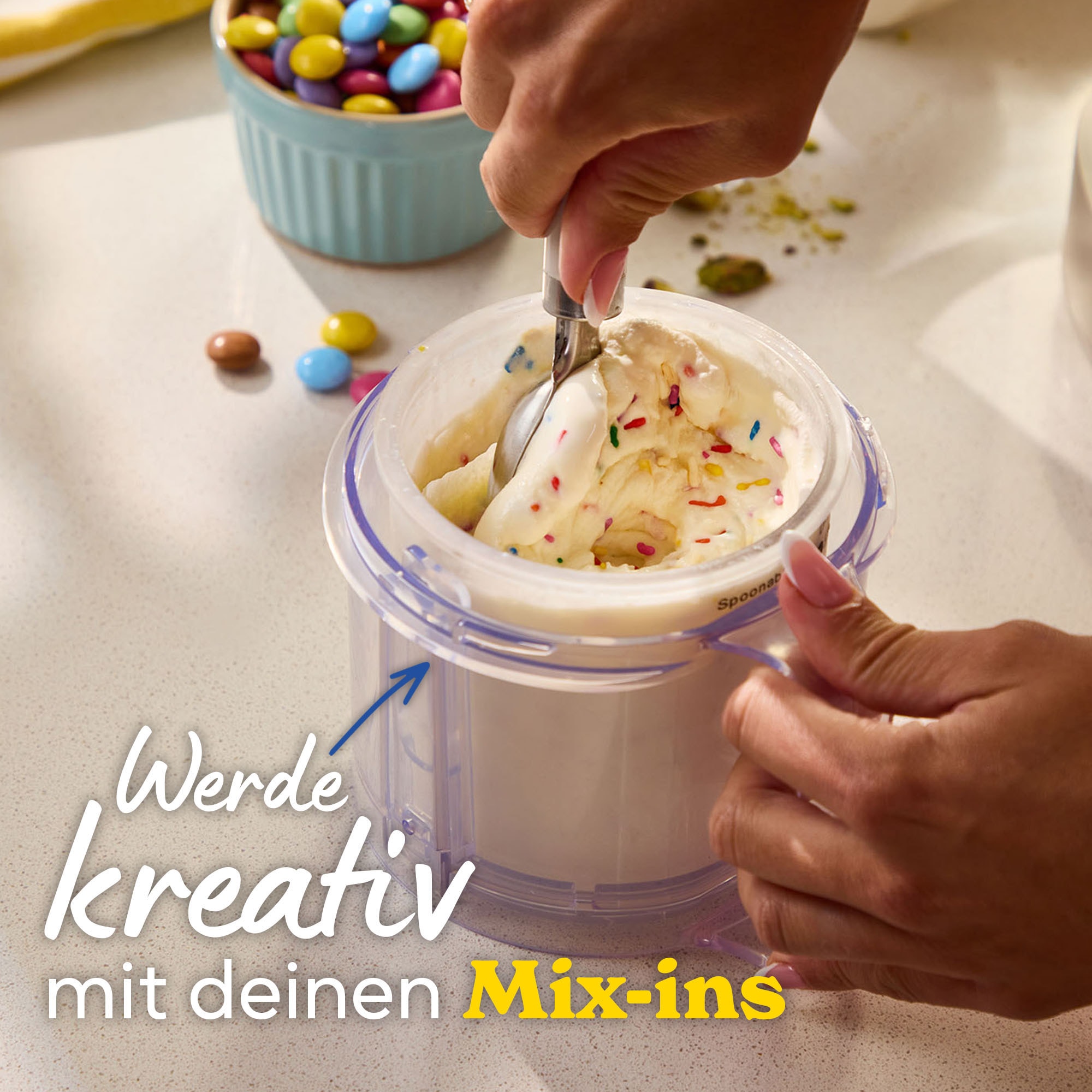 RUSSELL HOBBS Eismaschine »Chilluxe 28750-56« für Eiscreme, Sorbet, FrozenYoghurt & Milkshake