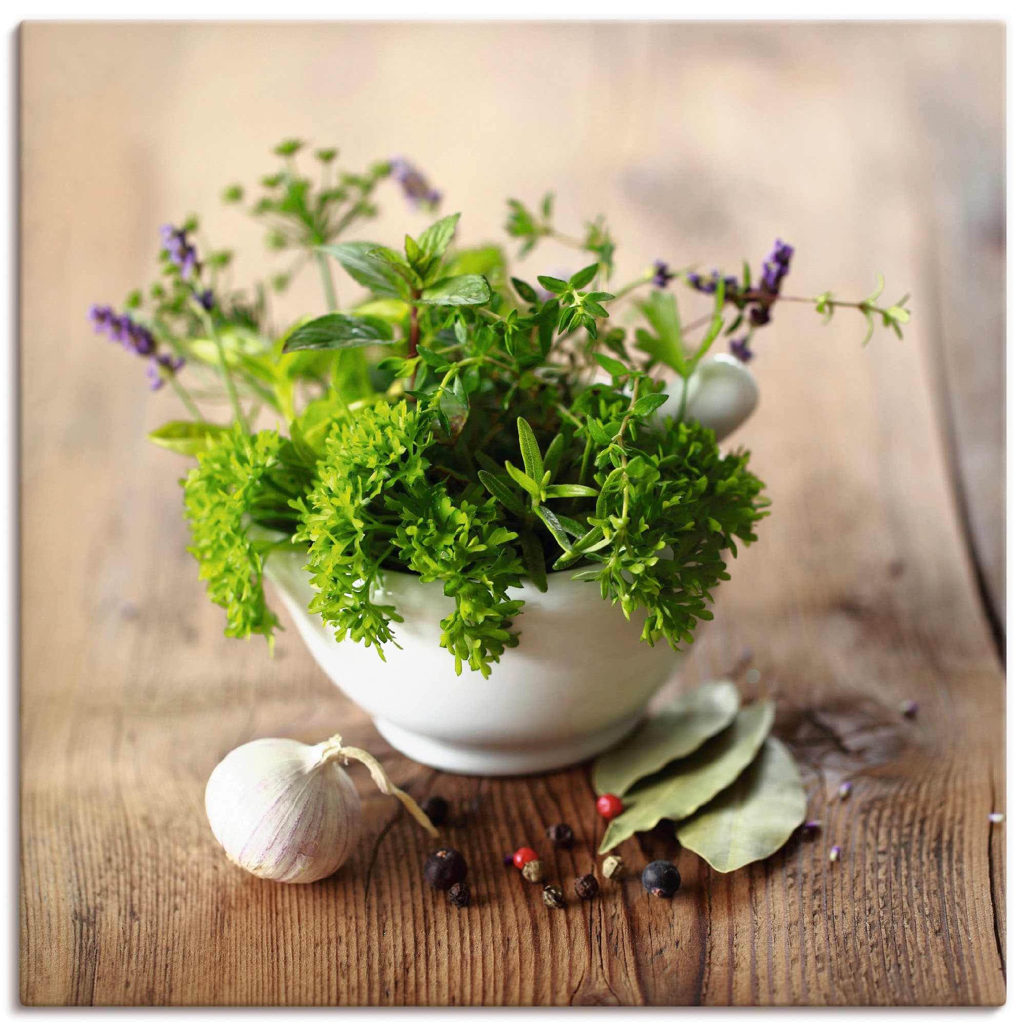 Artland Wandbild »Verschiedene Kräuter - Küche« Arrangements 1 Stk. tlg. al günstig online kaufen
