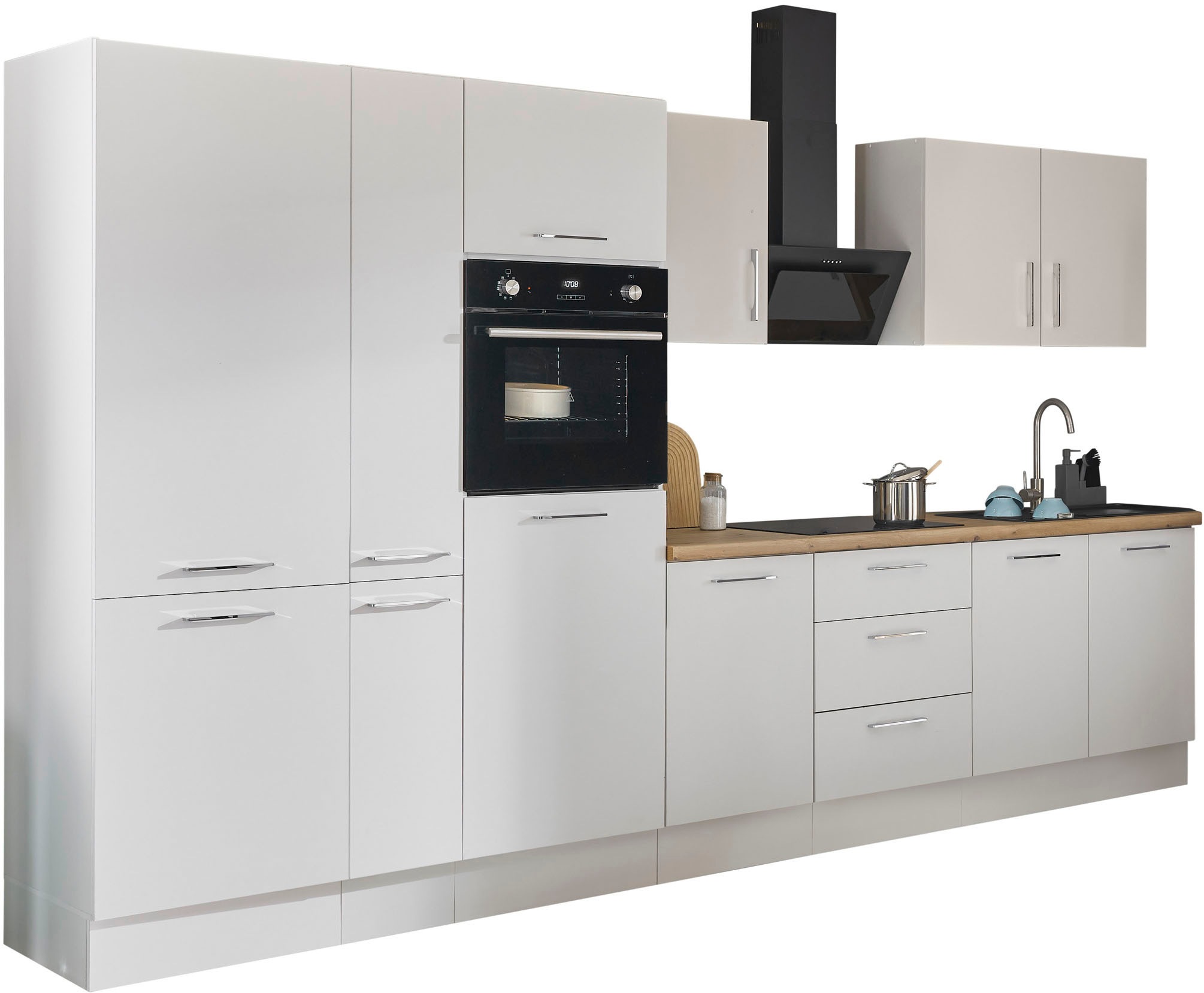 BASIC by Balculina Küchenzeile »Turin«, Breite 360 cm, wahlweise mit E-Geräten