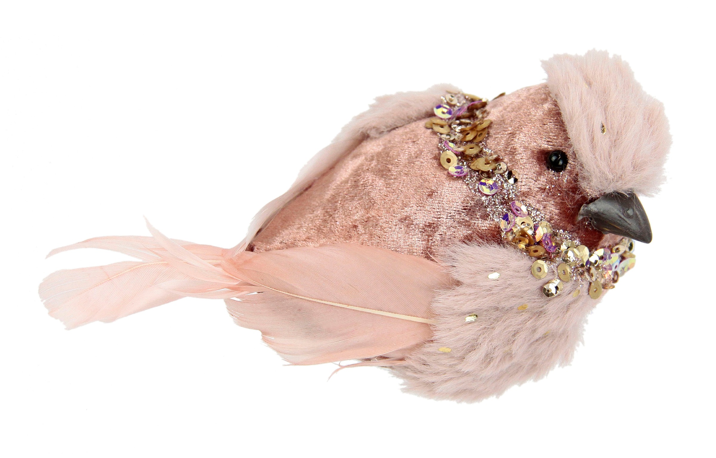 I.GE.A. Dekofigur »Vogel«, Aus Plüsch, mit Glamour-Pailletten, auf kaufen Raten Dekovogel