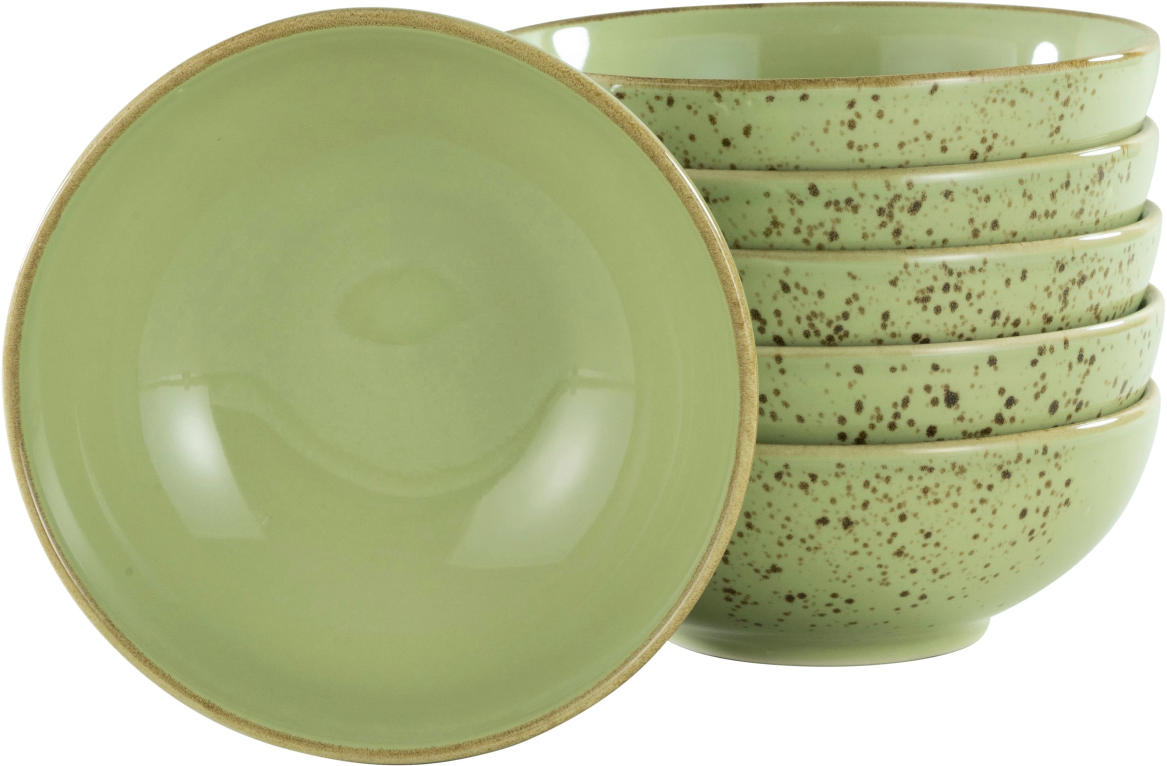 CreaTable Müslischale »NATURE COLLECTION« 6 aus Steinzeug Salatschale, Snac günstig online kaufen