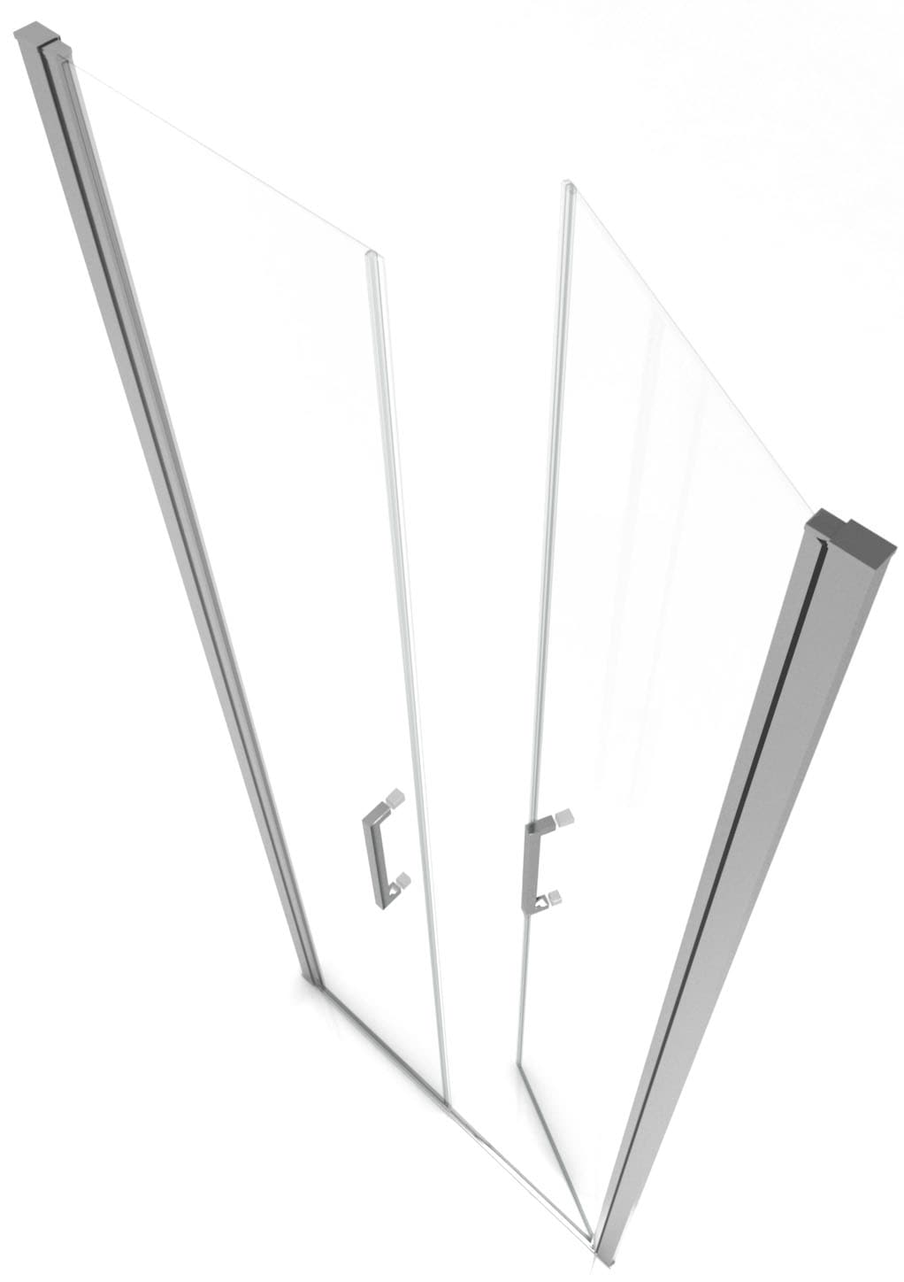 Marwell Dusch-Schwingtür »Saloon« justierbares Wandprofil, hochwertige Aluminiumprofile