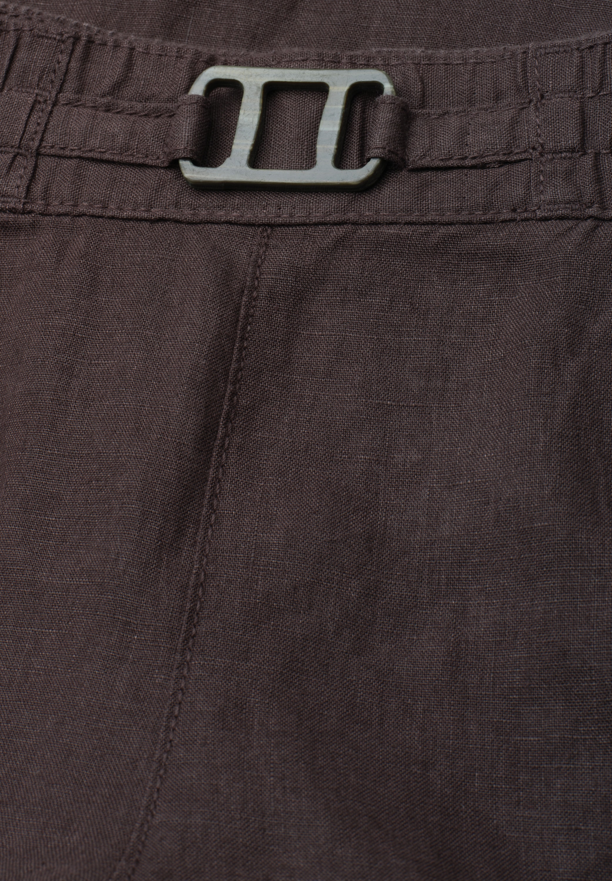 STREET ONE Stoffhose »Style Emee«  Leinenhose mit Schnallendetail