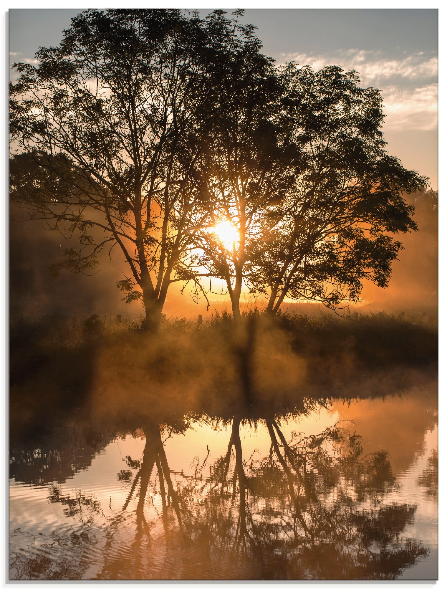 Artland Glasbild »Früh morgens, wenn der Tag erwacht« Gewässer 1 Stk. tlg. günstig online kaufen