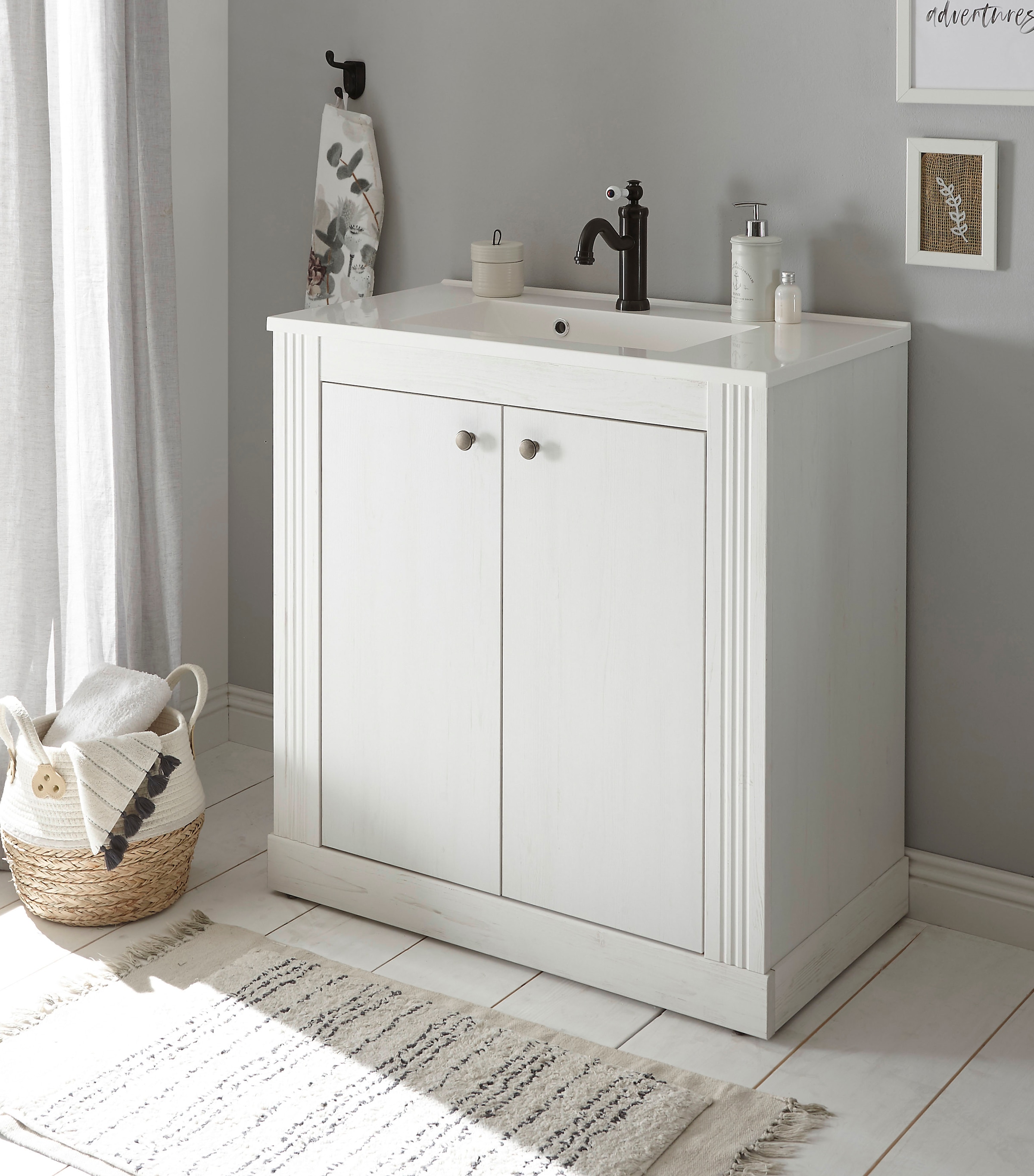 Home affaire Waschtisch »WESTMINSTER«, (1 St.), im romantischen Landhausstil