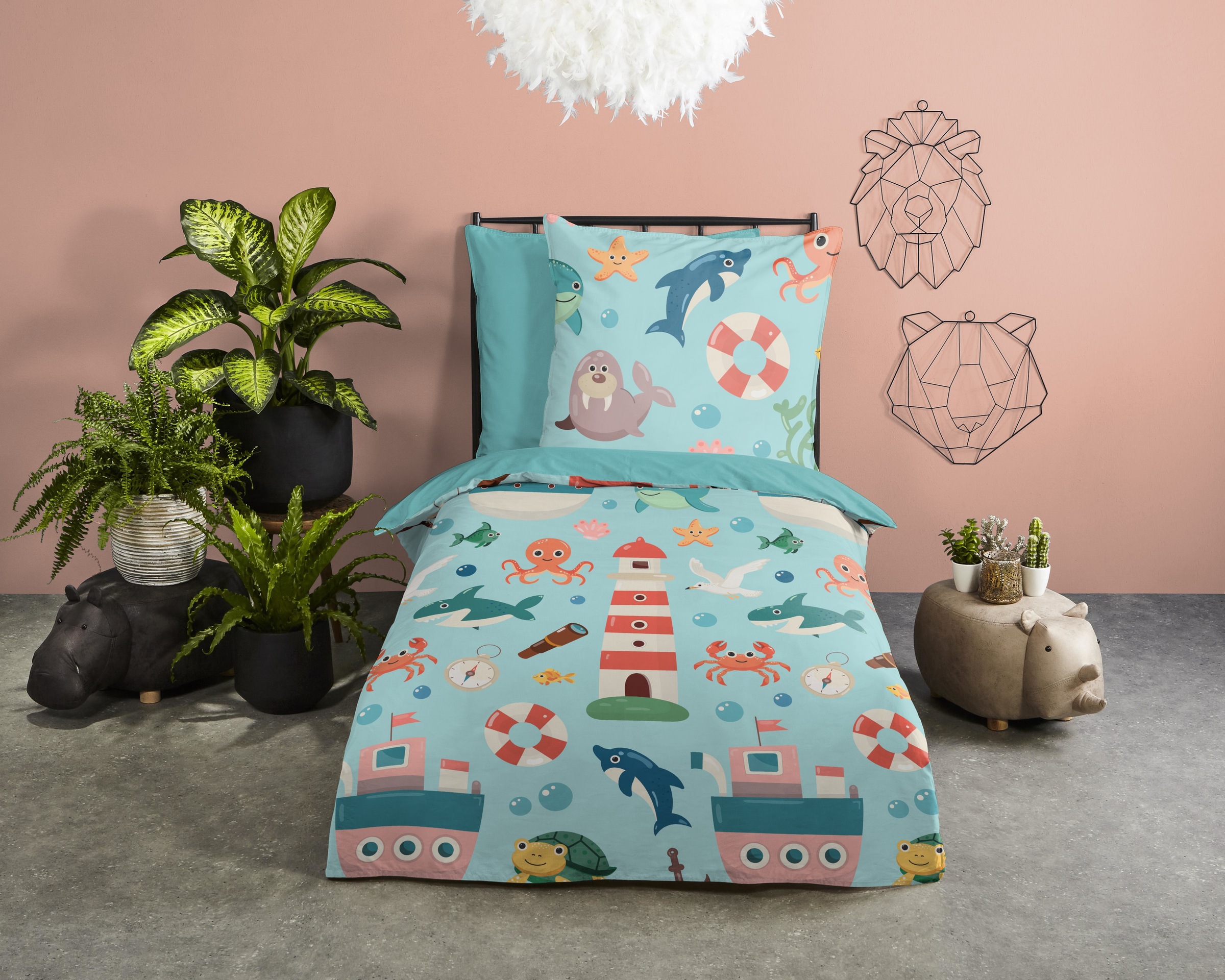 PURE luxury collection Kinderbettwäsche »Sailor«, Mikrofaser, 135x200, 2 Te günstig online kaufen