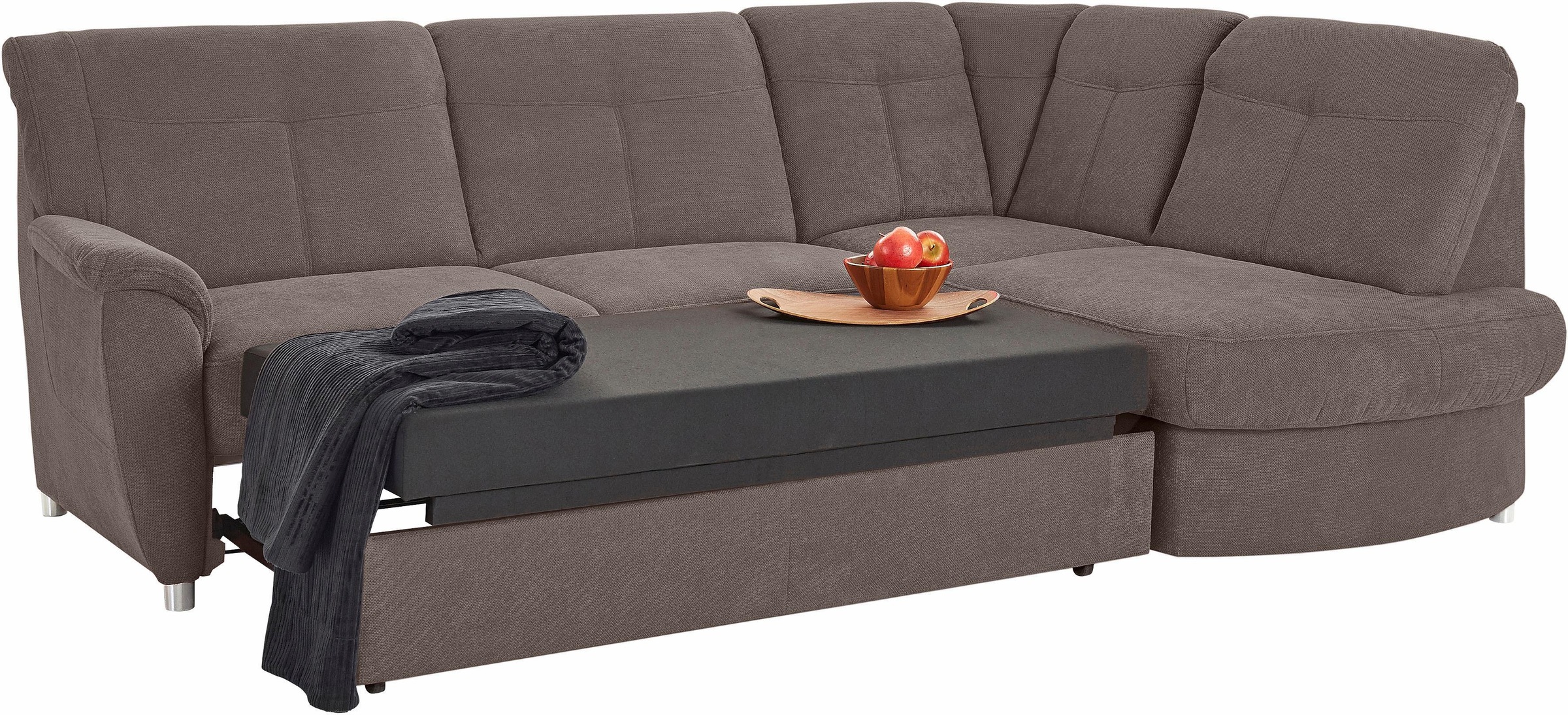 sit&more Ecksofa »Sonoma L-Form«, wahlweise mit Bettfunktion und Bettkasten