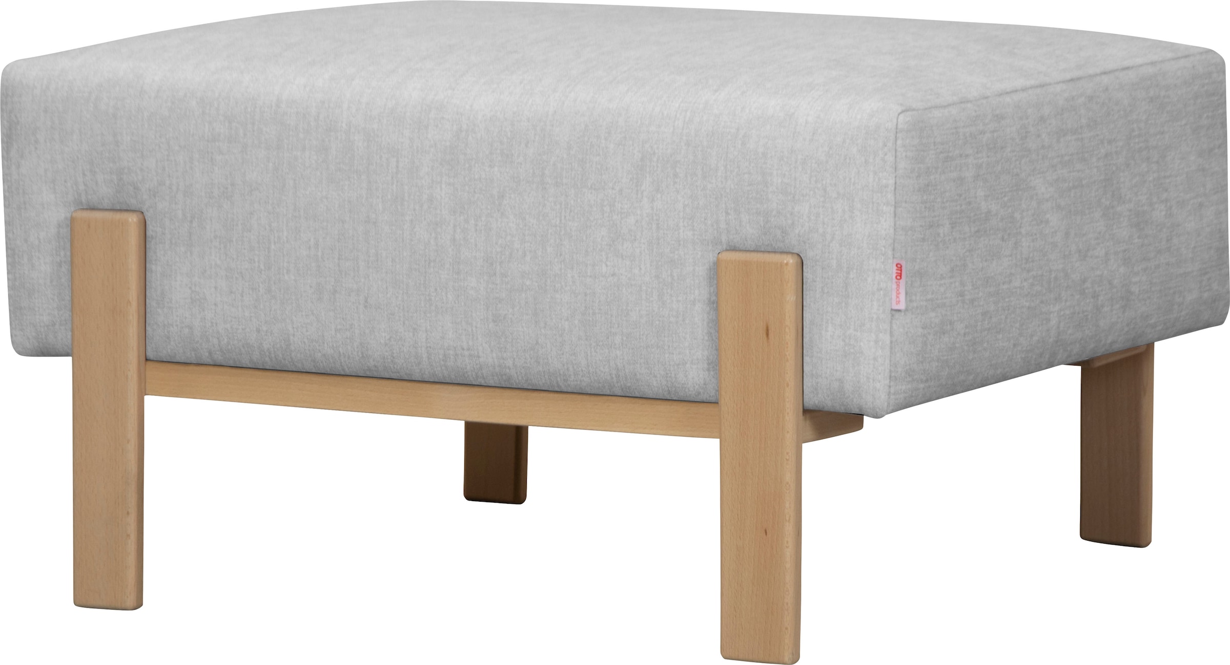 OTTO products Hocker "Hanne", Verschiedene Bezugsqualitäten: Baumwolle, rec günstig online kaufen