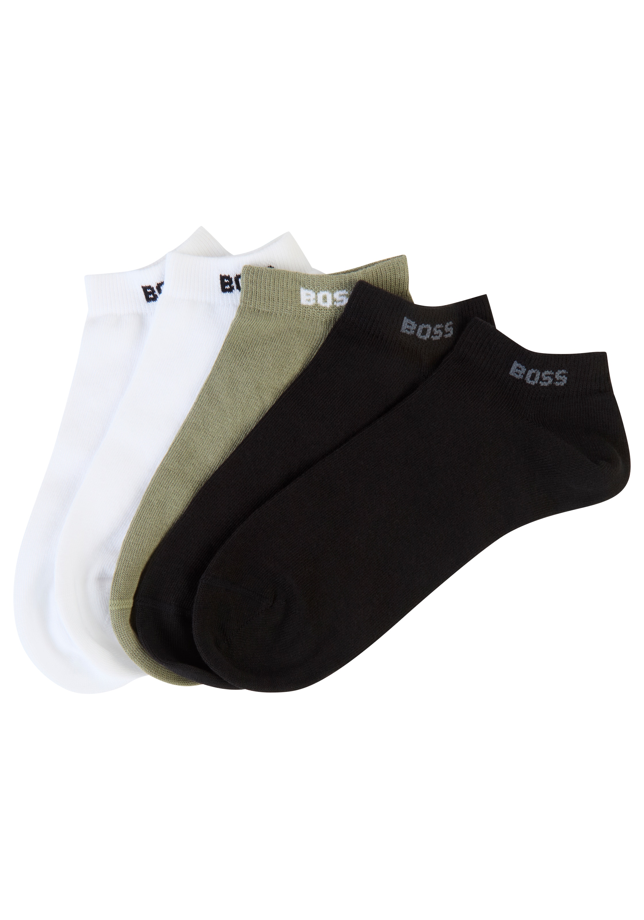 BOSS Sneakersocken »5P AS Uni CC«, (Packung, 5 Paar), mit BOSS Label