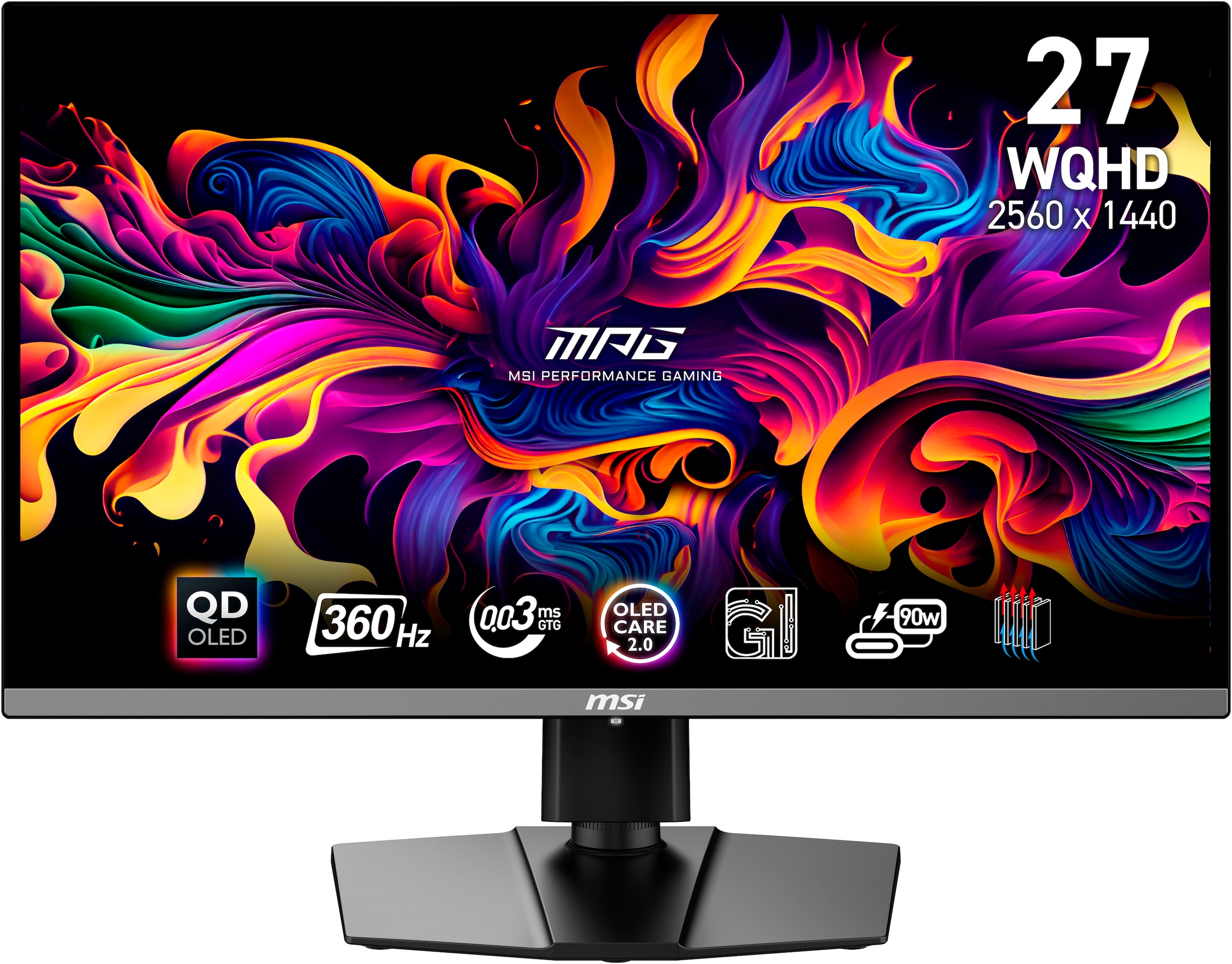 MSI Gaming-Monitor »MPG 271QRX QD-OLED«, 67 cm/27 Zoll, 2560 x 1440 px, WQHD, 0,03 ms Reaktionszeit, 360 Hz