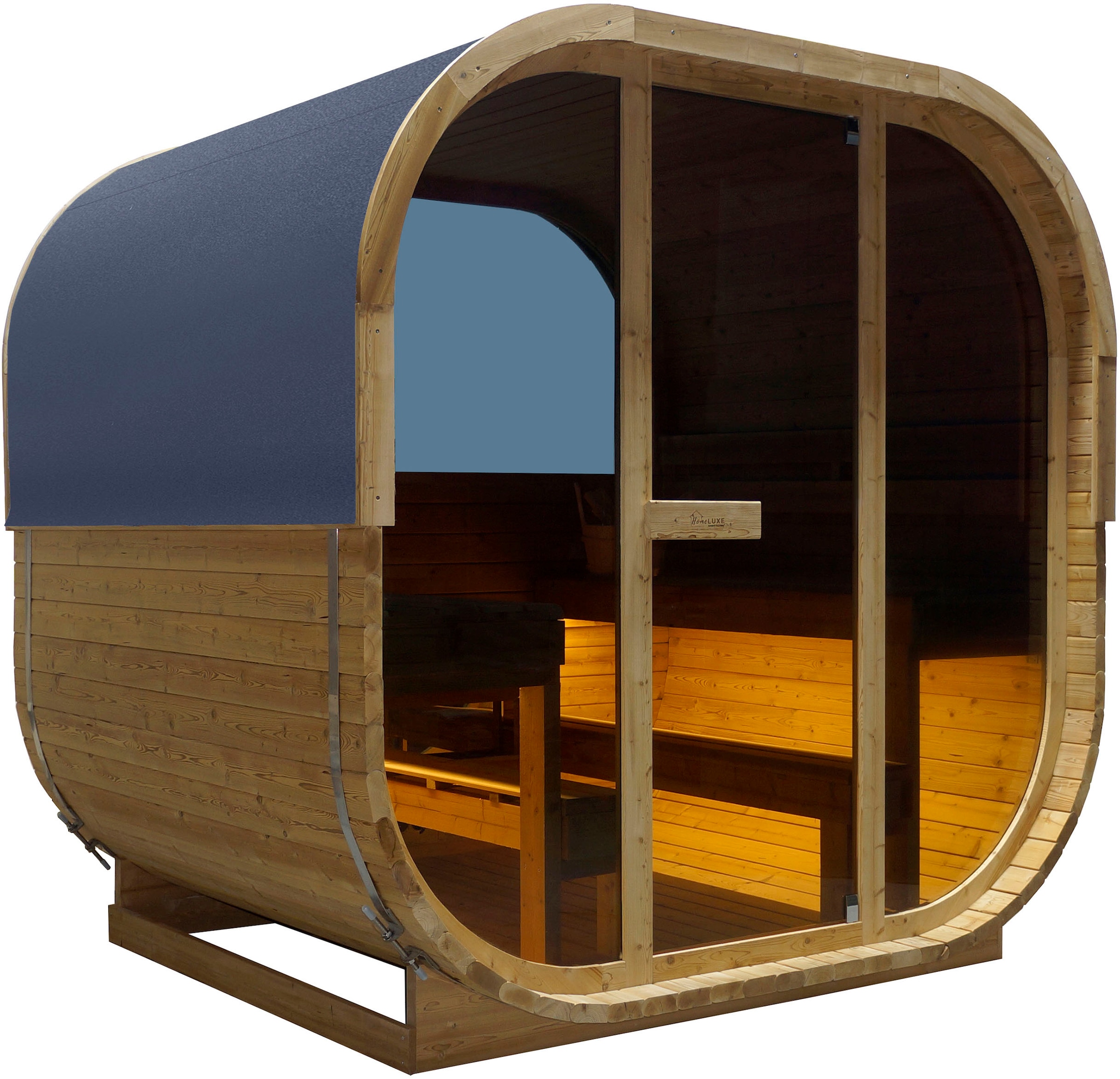 Sanotechnik Sauna »»HANKO« Außensauna«, geeignet für 6 Personen, Fichtenhol günstig online kaufen