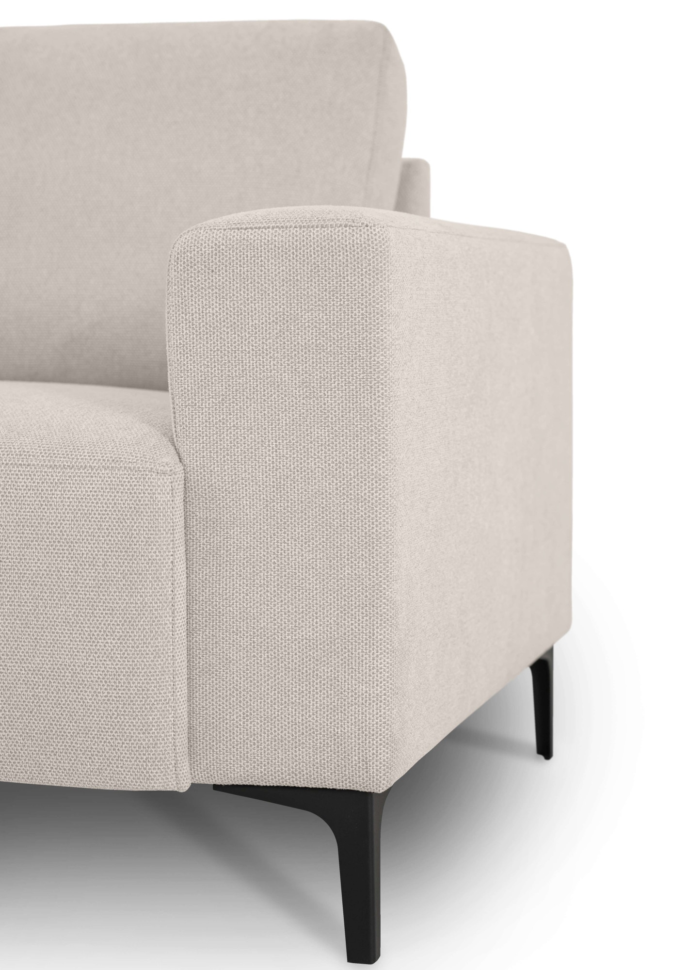 Home affaire Ecksofa »Tournon, L-Form, Breite 262 cm, Webstoff, Chenille«, Designsofa im nordischen Stil, Wellenunterfederung, Metallfüße