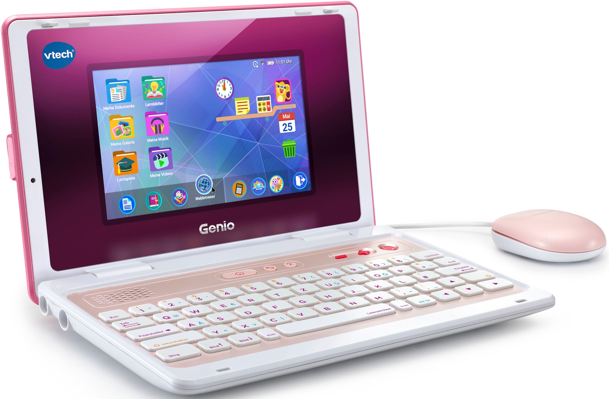 Vtech® Kindercomputer »School & Go, Genio Lernlaptop XL pink«