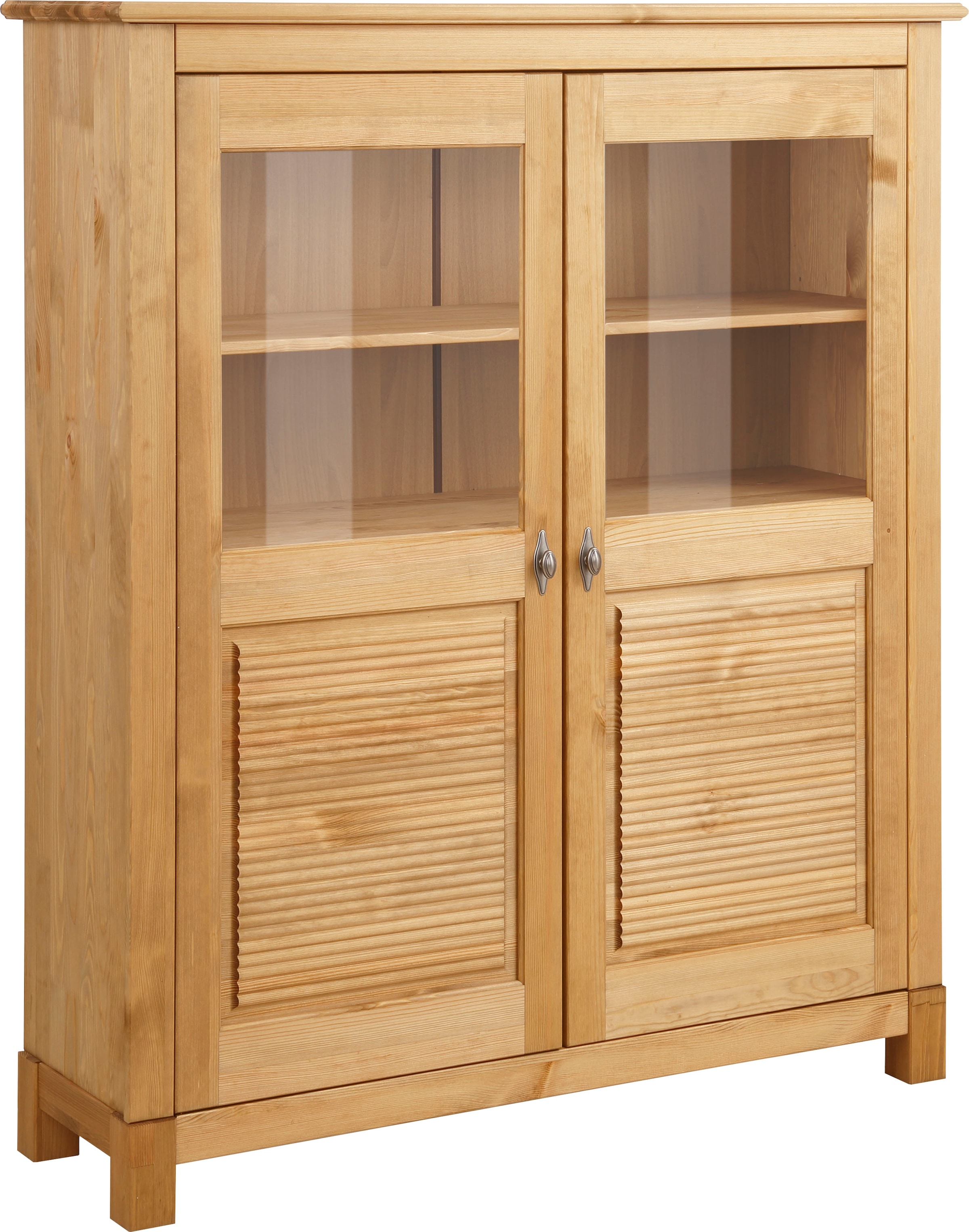 Home affaire Highboard »Rauna«, Vitrine, Breite 111,6 cm, aus massiver Kief günstig online kaufen