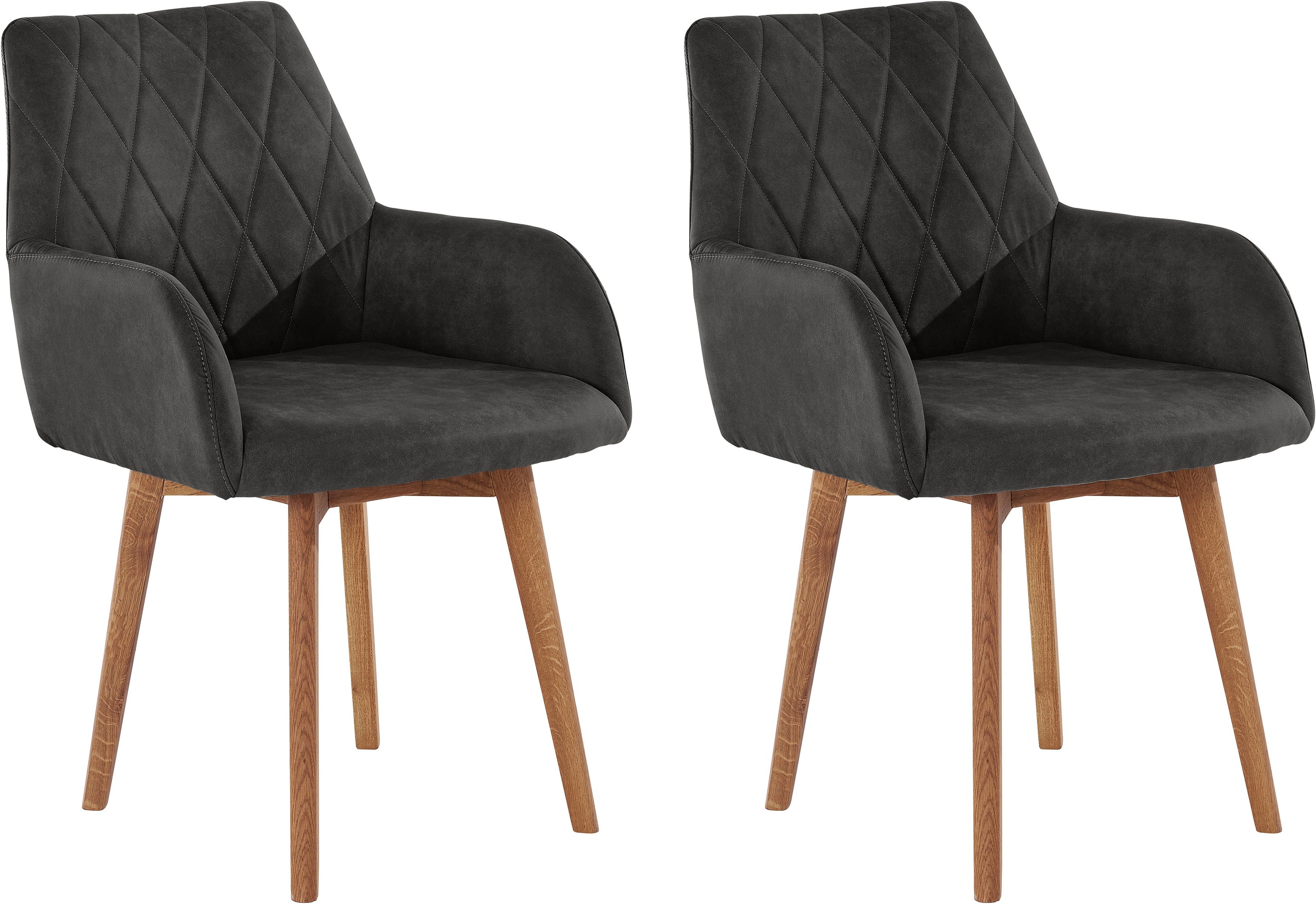 Home affaire Esszimmerstuhl »Brest«, (Set), 2 St., Microfaser, Armlehnstuhl günstig online kaufen