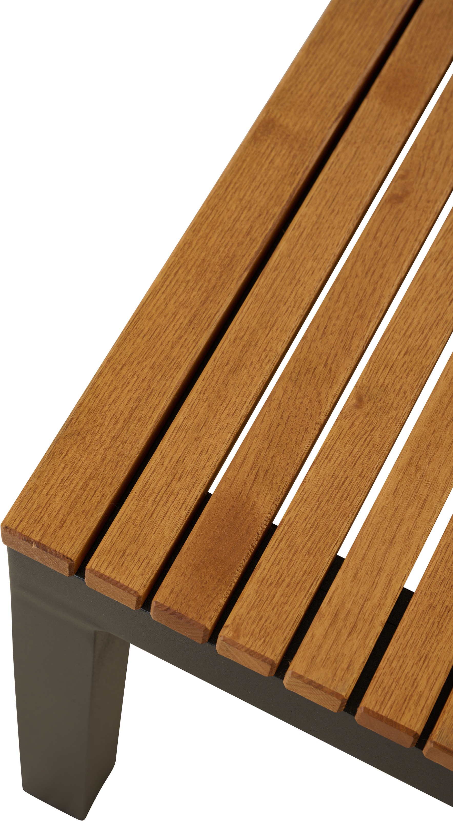 Siena Garden Bank »Bozen 3er Aluminiumgestell anthrazit Robininenholz«, Flächen aus Robinienholz FSC® 100%