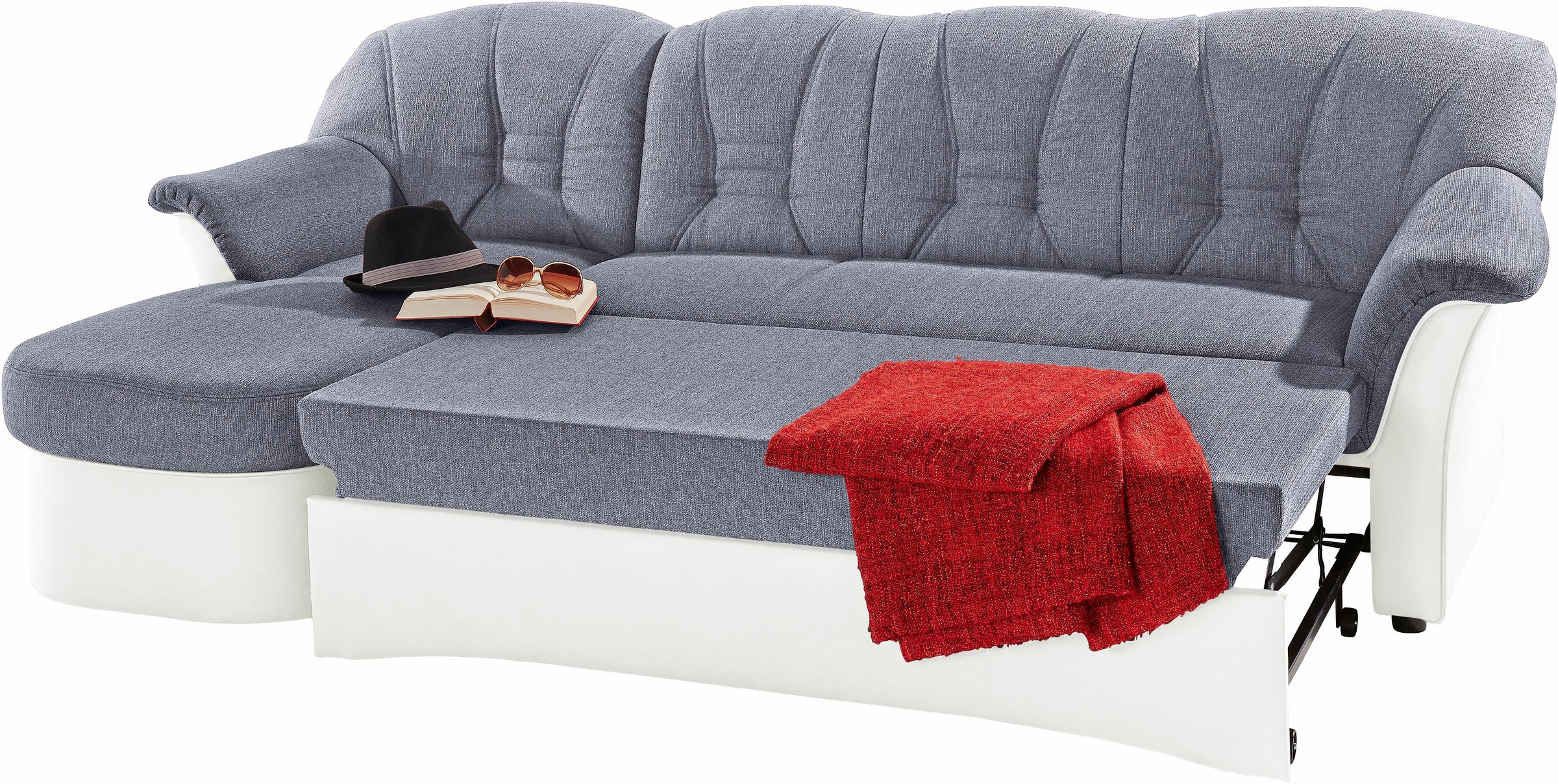 DOMO collection Ecksofa »Elva L-Form«, wahlweise mit Bettfunktion und Federkern