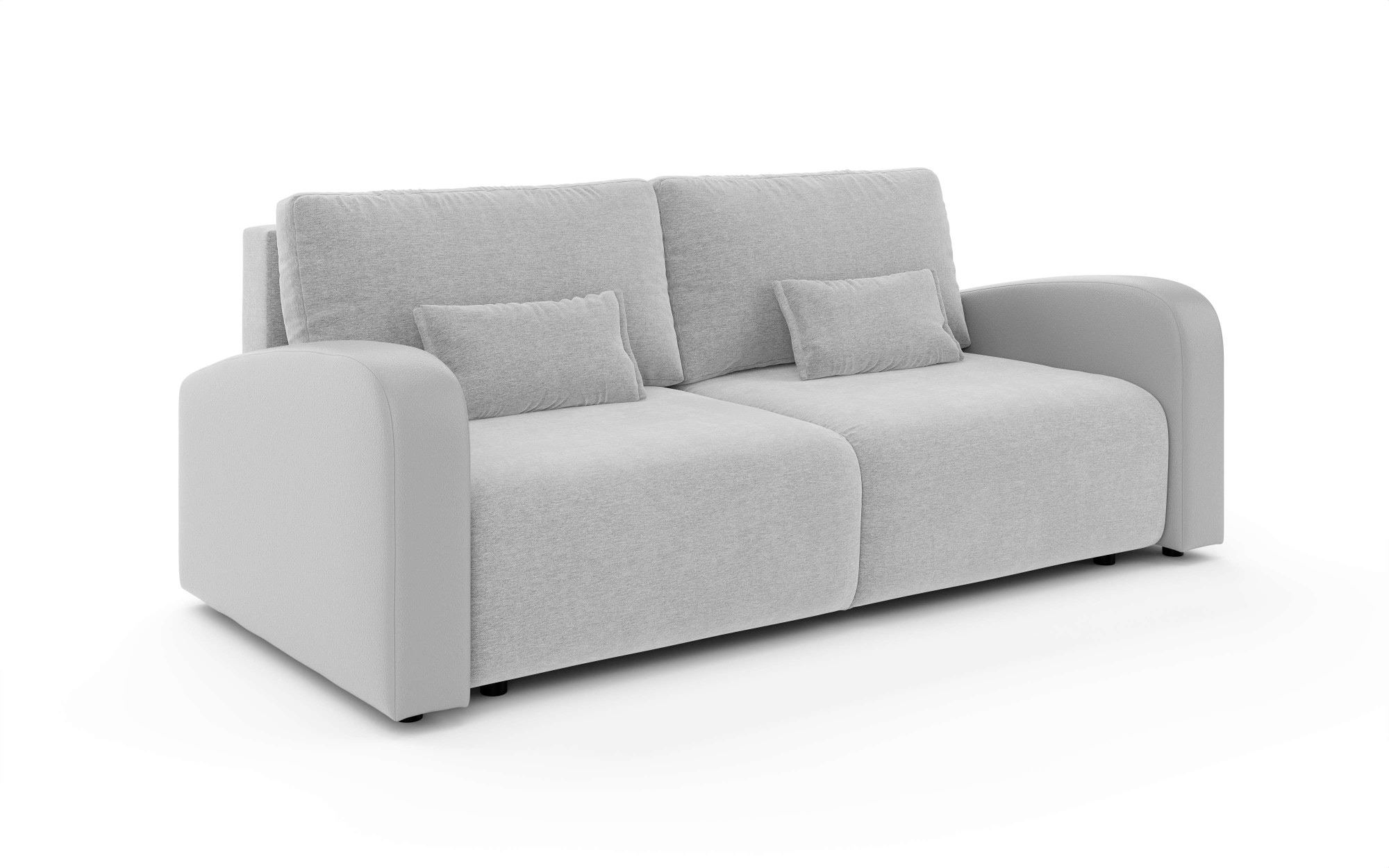 INOSIGN 3-Sitzer »JIGGS wahlweise Schlafsofa mit Bettkasten, Maße B/H/T: 228/96/110 cm«, Sofa mit Wellenunterfederung, enthält 2 Rückenkissen und 2 Zierkissen