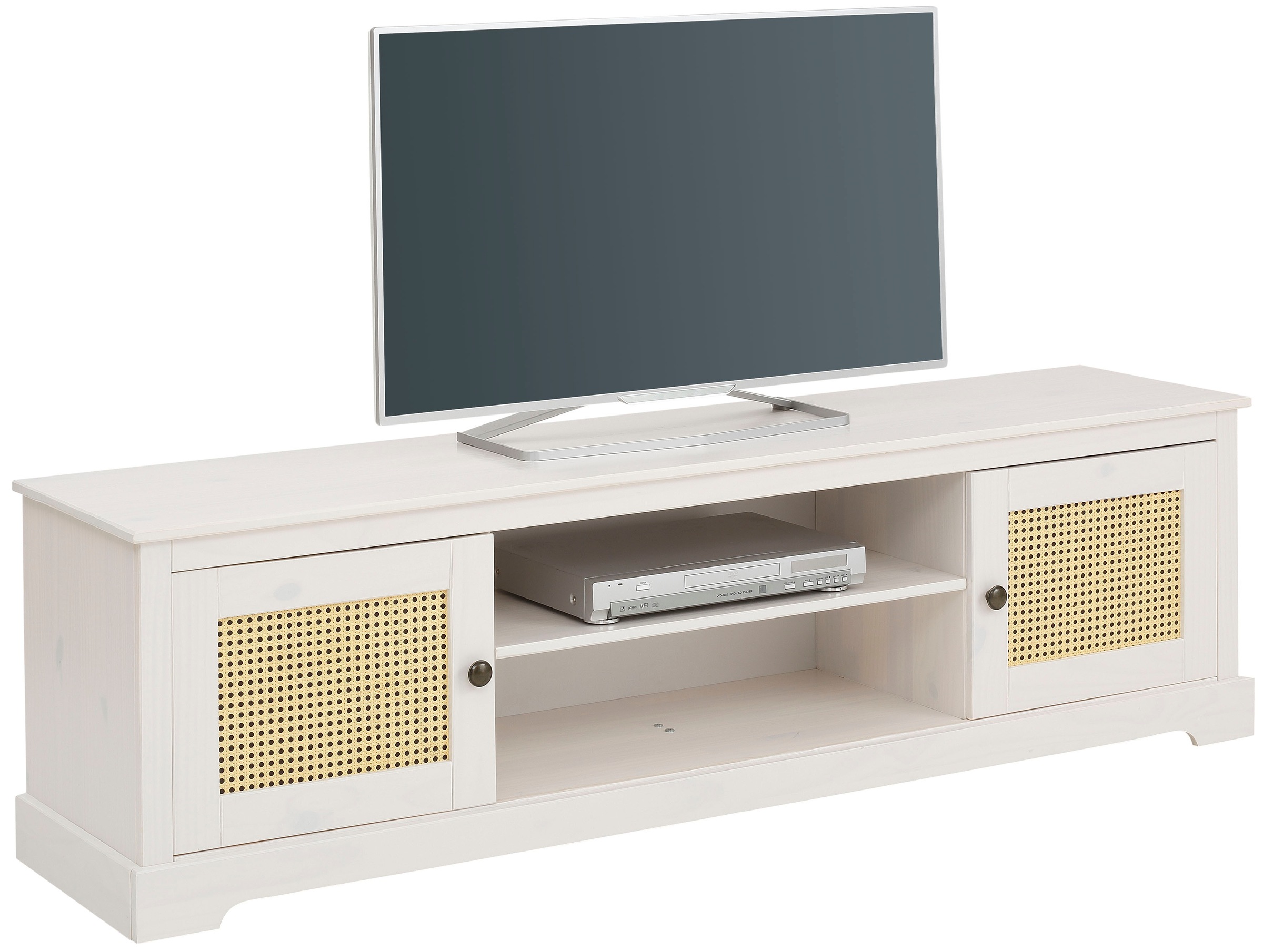 Home affaire Lowboard »Linda«, Kommode mit Weidetürenfronten, schönen Metallgriffen, Breite 175 cm