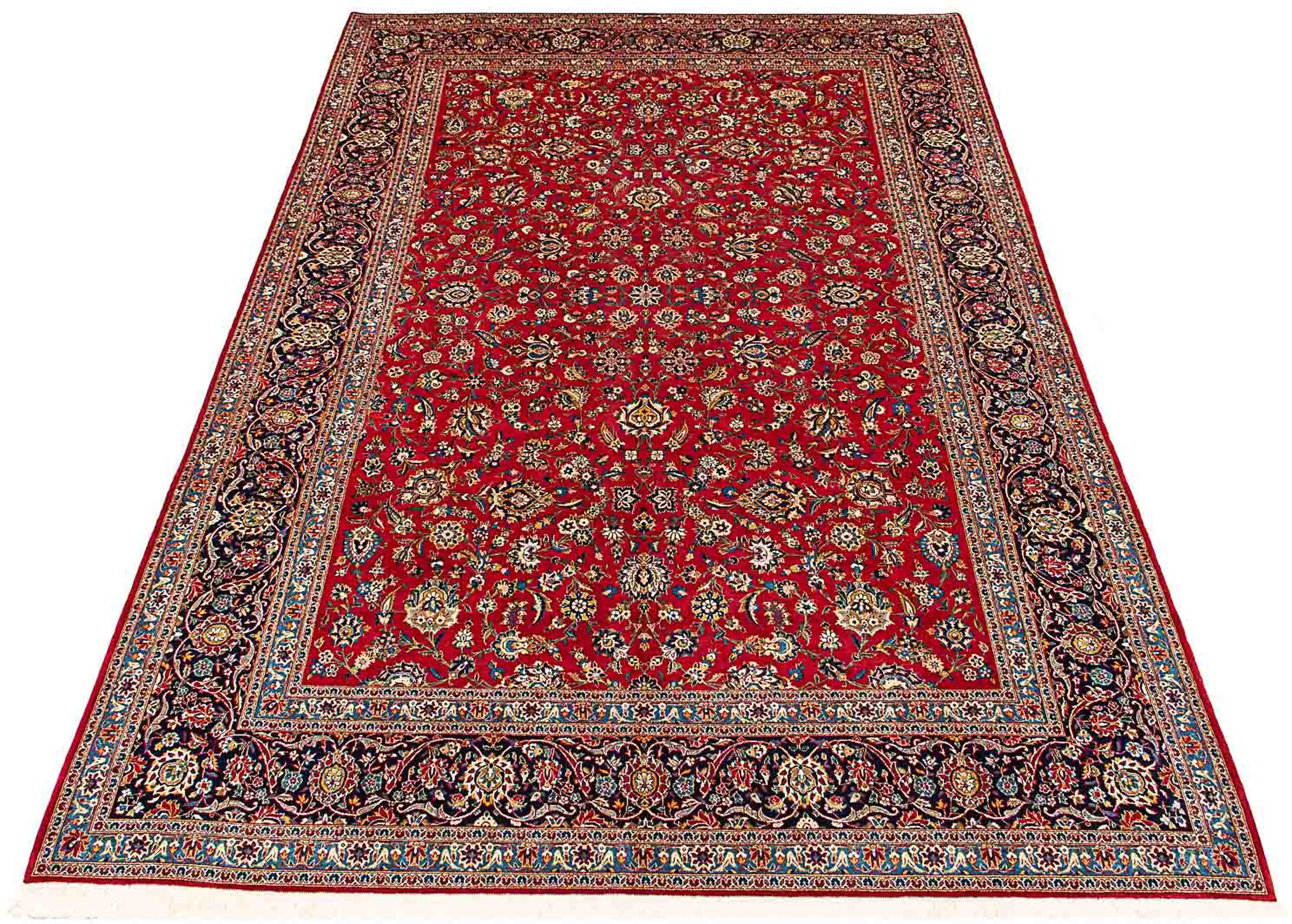 morgenland Orientteppich »Perser - Keshan - 432 x 325 cm - rot«, rechteckig günstig online kaufen