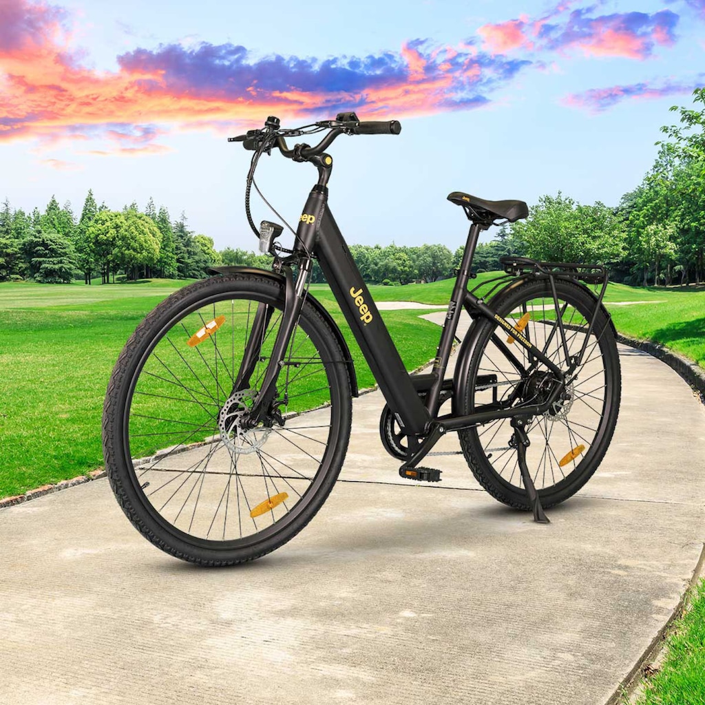 Jeep E-Bikes E-Bike »TLR 7020«, 7 Gang, Heckmotor 250 W, (mit Akku-Ladegerät)