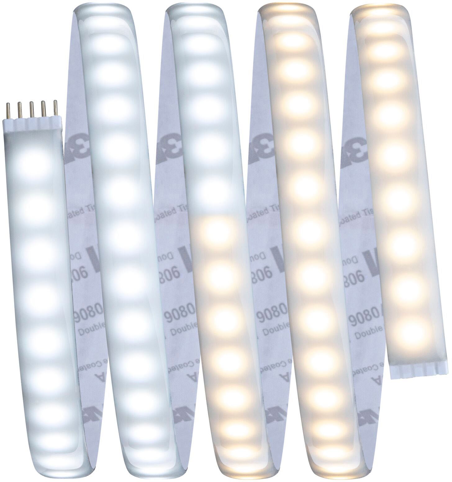 Paulmann LED-Streifen »MaxLED1000 Basisset 1,5m IP44 Cover2700-6500K 17W 230/24V 40VA Silber«, 1 St.-flammig, Tunable White