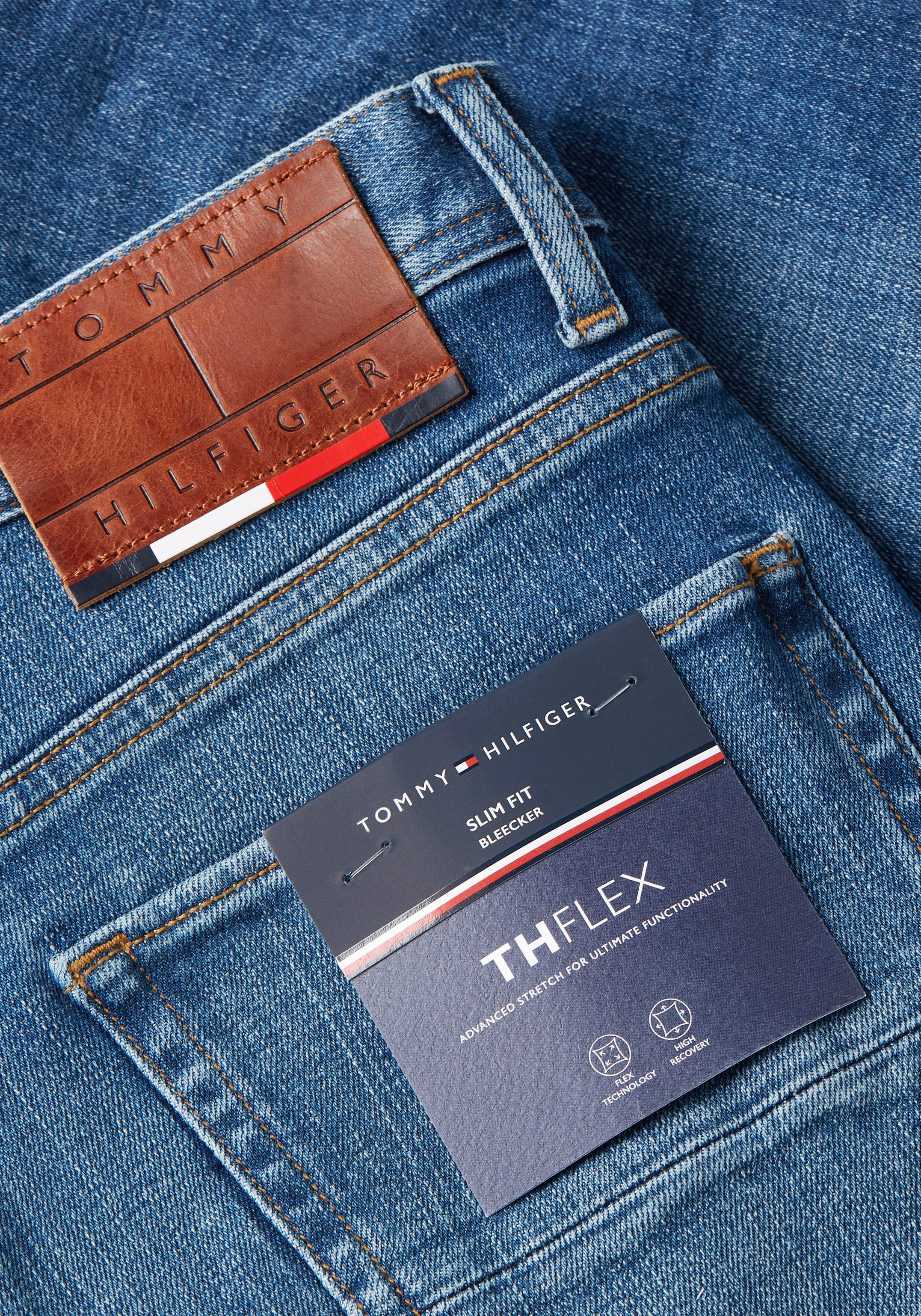 Tommy Hilfiger Slim-fit-Jeans »SLIM BLEECKER PSTR CROW BLACK«