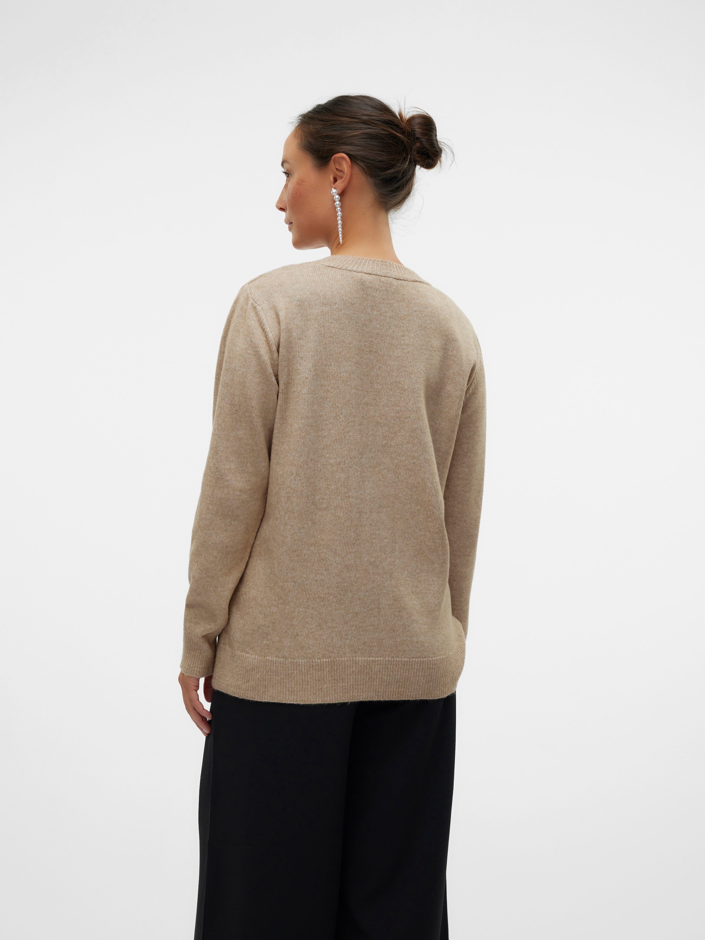 Mamalicious Strickpullover »MLNEWANNE IRIS L/S KNIT TOP 2F NOOS« Kunstfaser, regular fit
