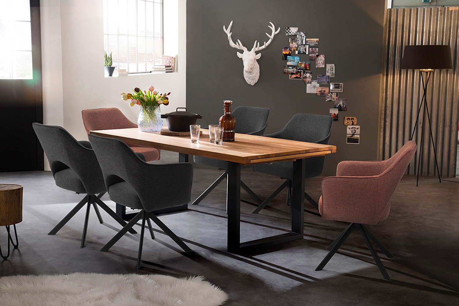 MCA furniture Kulissen-Esstisch »Dayton Esstisch Kufentisch« Synchronauszug günstig online kaufen