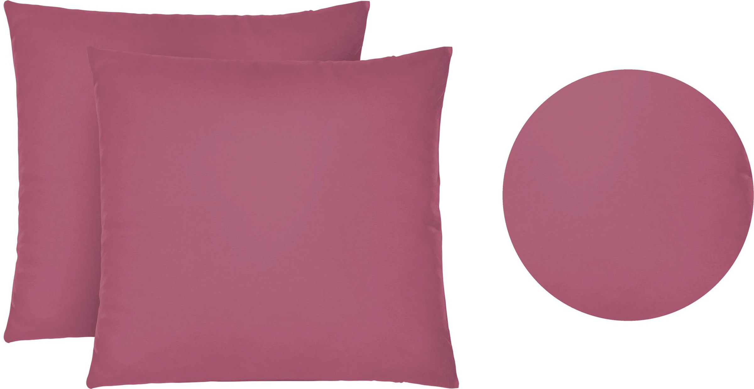 Biberna Kissenbezug »Michi«, (2 Stück), verschiedene Größen, OEKO-TEX® zertifiziert