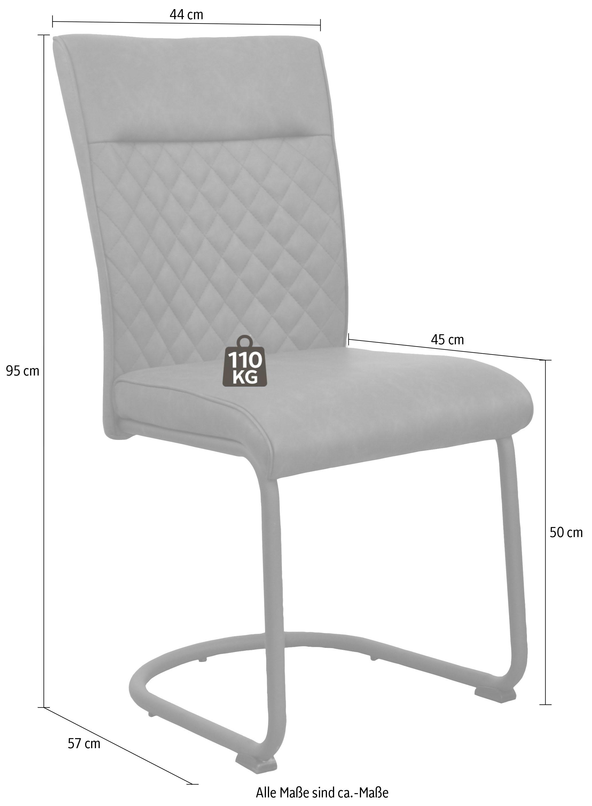 INOSIGN Freischwinger »Lisa«, (Set), 2 St., Microfaser