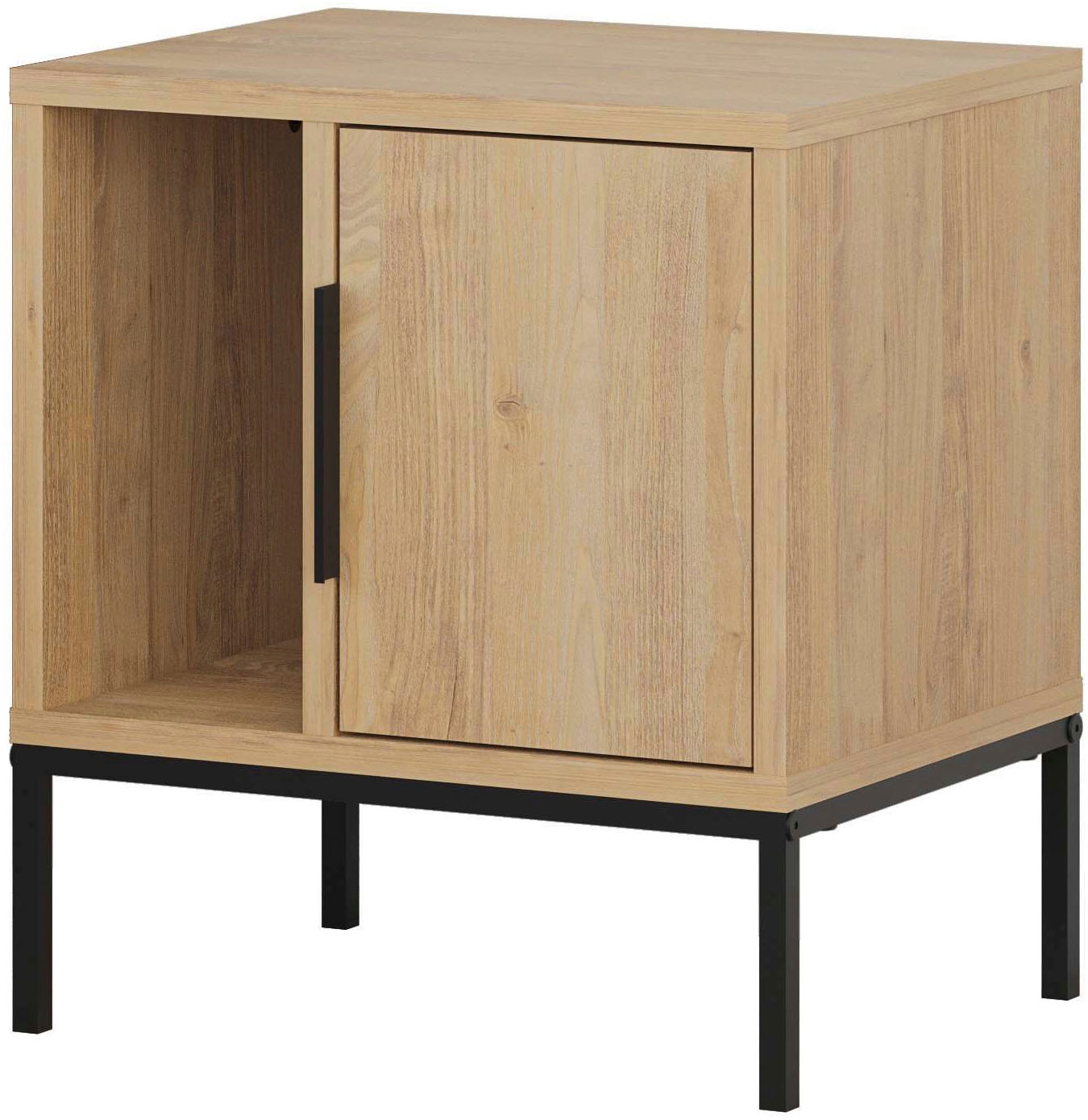 Decortie Nachttisch »GLYNN NACHTTISCH MIT U FEET«, (Packung, 1 St.), Leicht günstig online kaufen