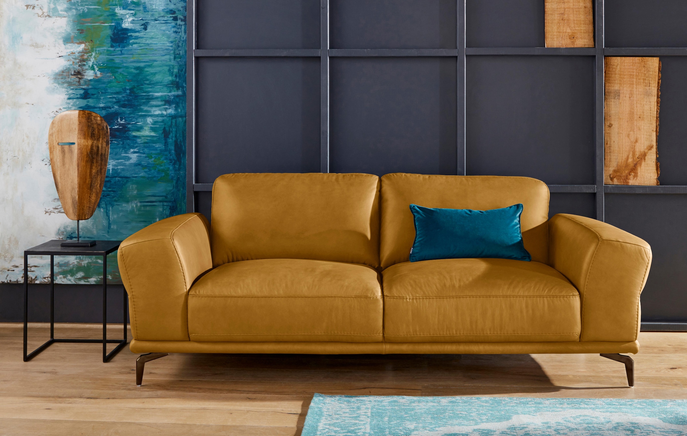 W.SCHILLIG 2,5-Sitzer »montanaa« mit Metallfüßen in Bronze pulverbeschichte günstig online kaufen