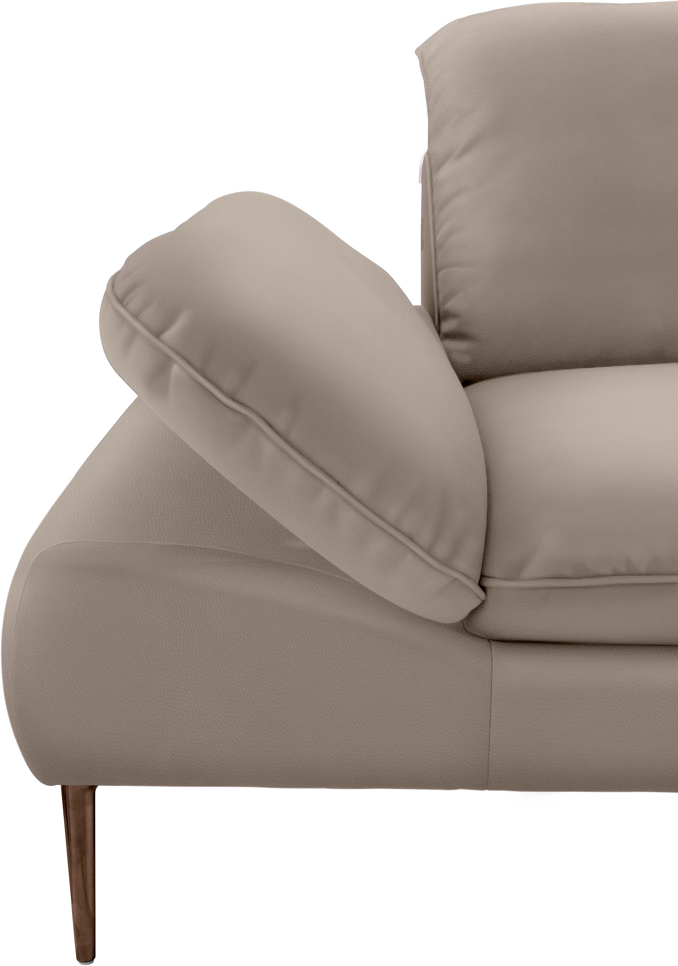 W.SCHILLIG Ecksofa »enjoy&MORE, Designsofa, bequem, zeitlos und elegant, L-Form«, Sitztiefenverstellung, Füße bronze pulverbeschichtet, Breite 310 cm